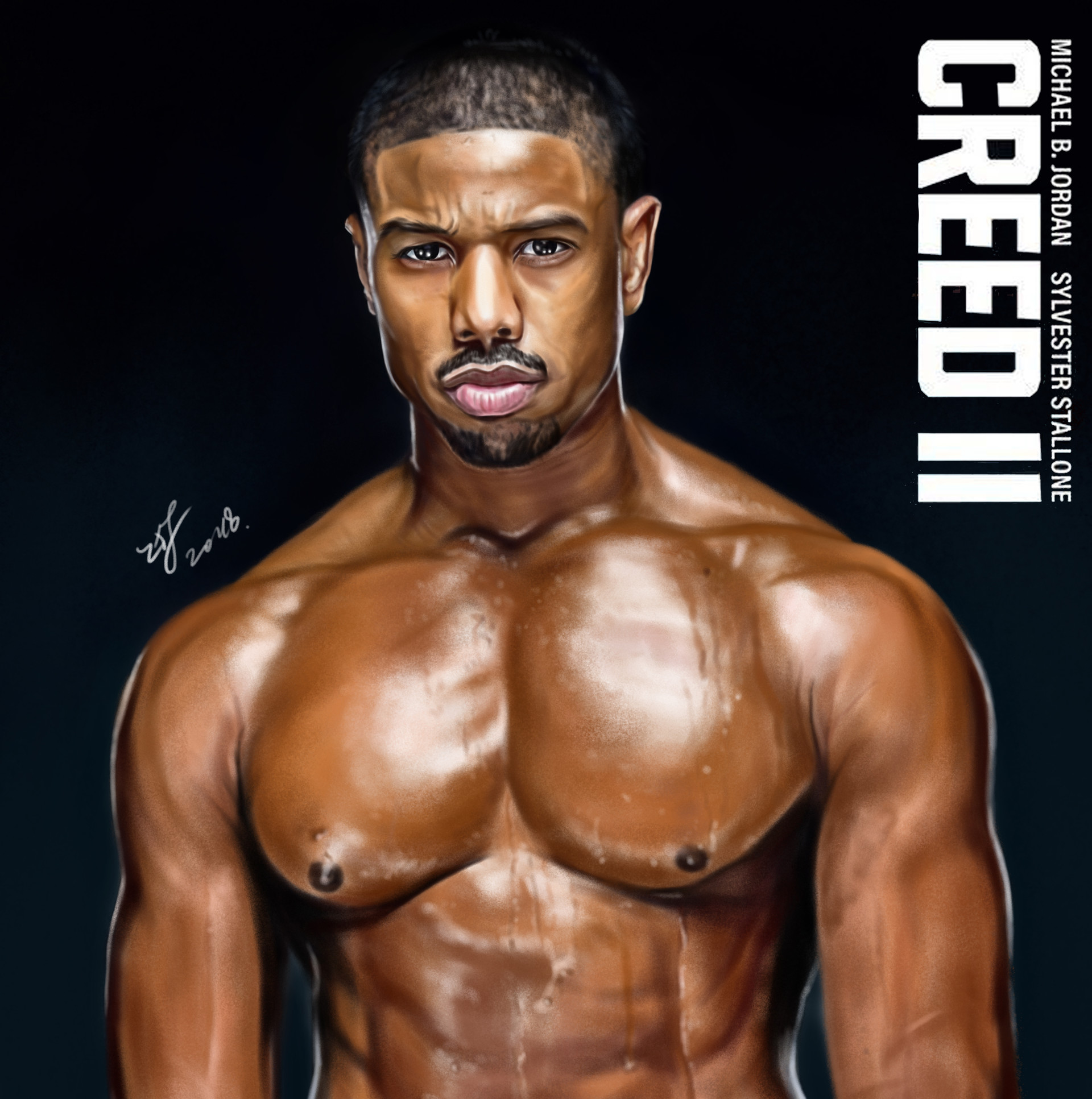 ArtStation Micheal B Jordan 《Creed2》movie