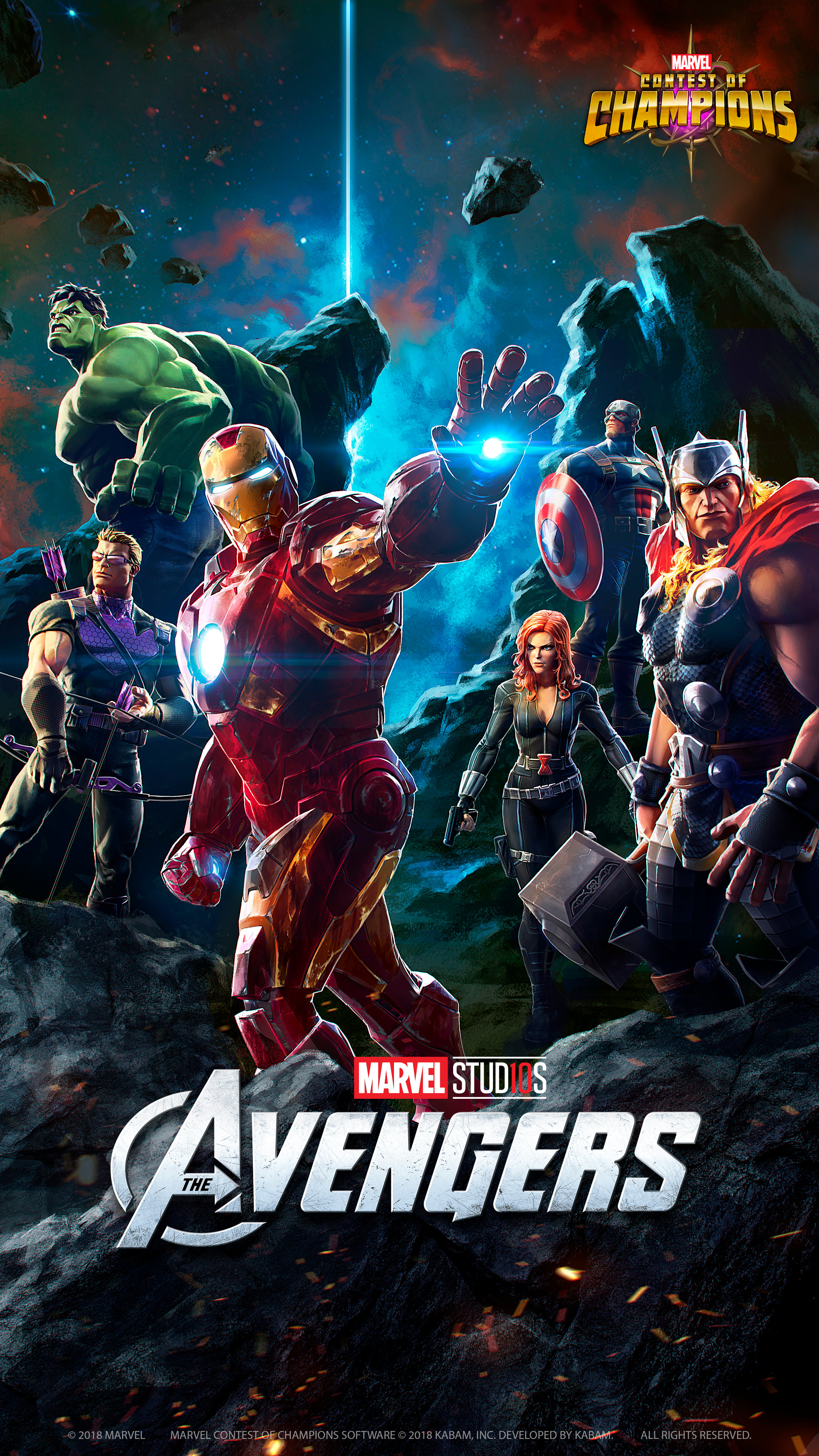 Avengers (2012) - Marvel studio 10 years anniversary poster