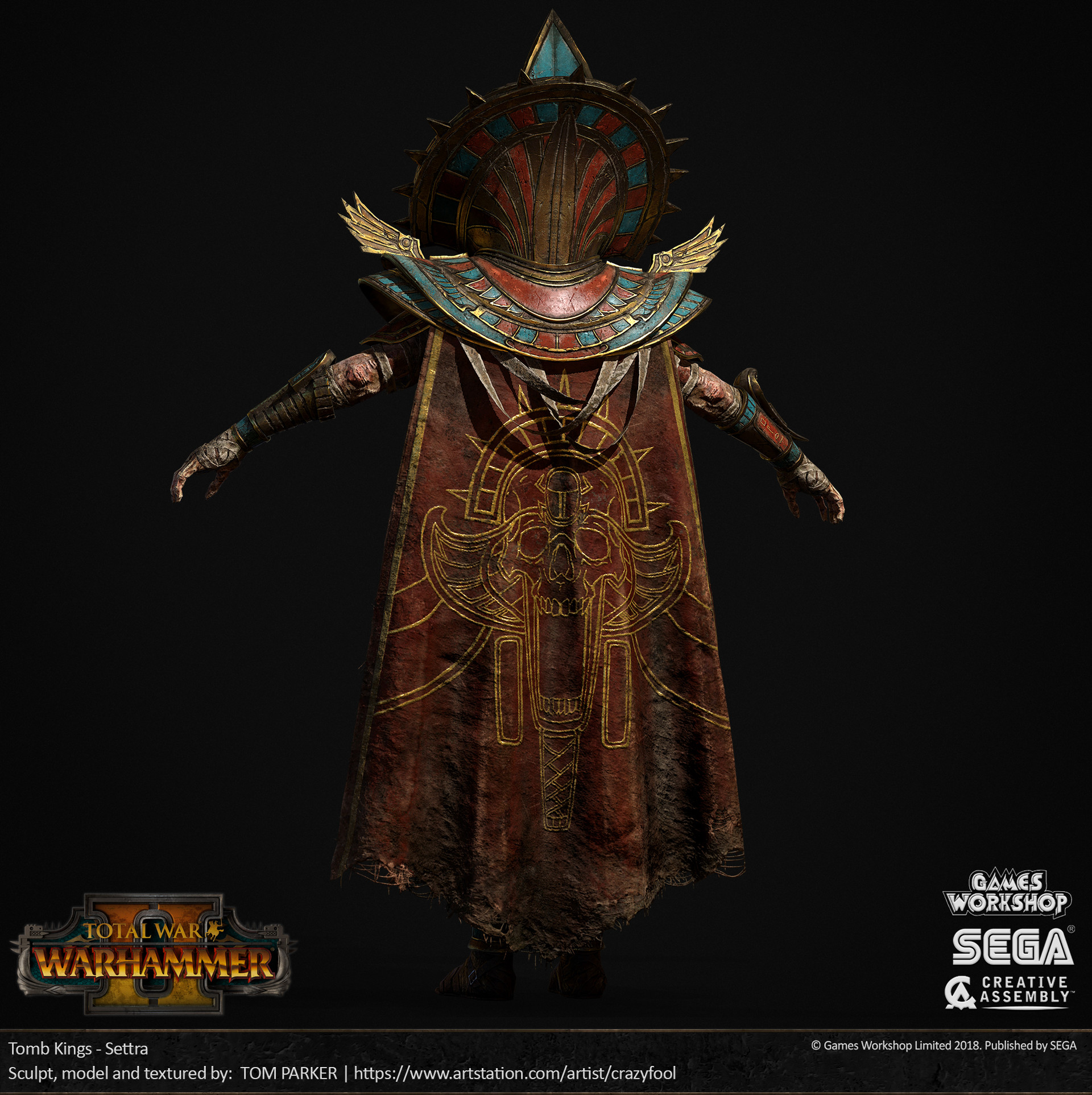 Artstation Tomb Kings Settra Creative Assembly