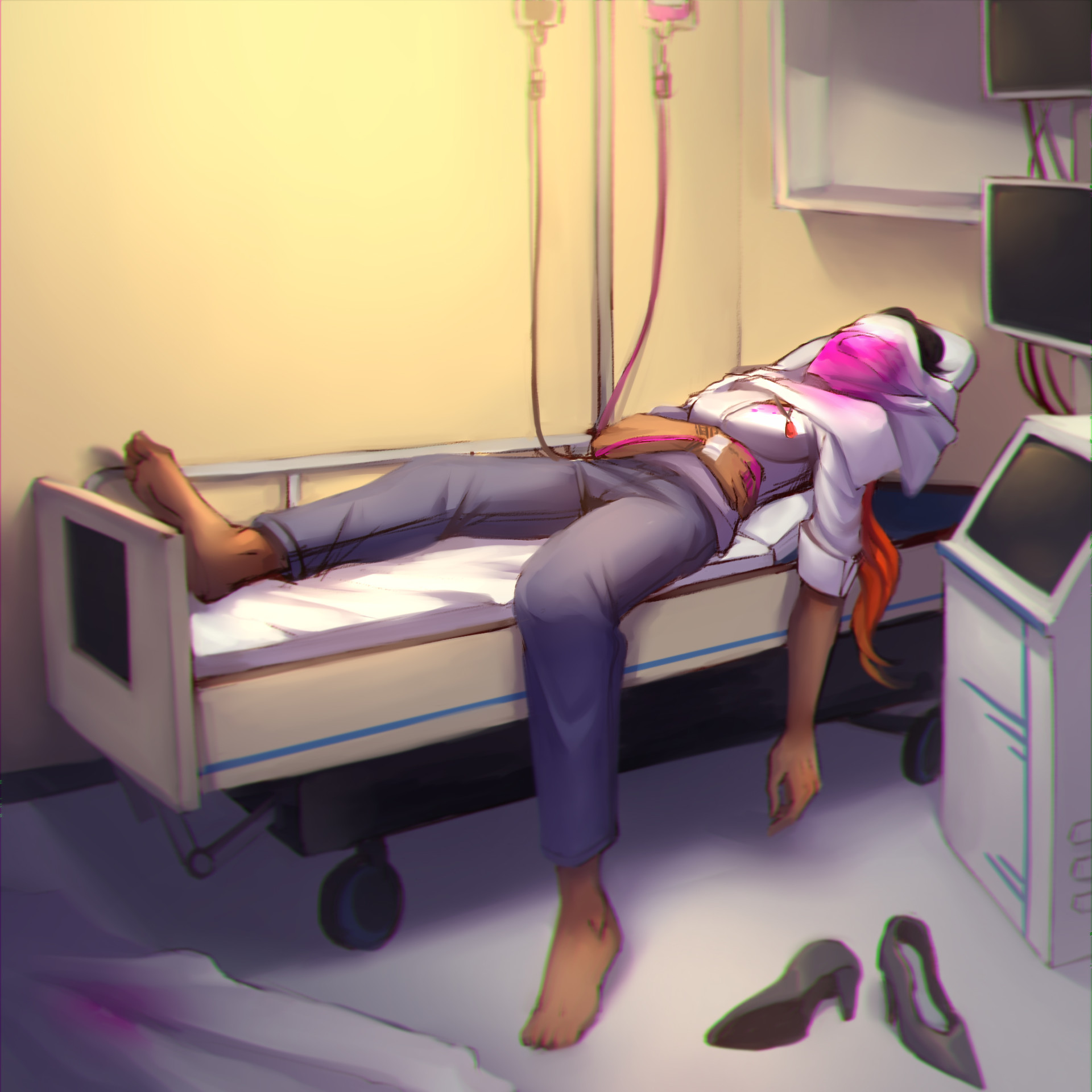 Artstation Body Discovery Announcement 1 Rebekah Aikobo Kong Resources for artists who wants to make their own danganronpa oc. body discovery announcement