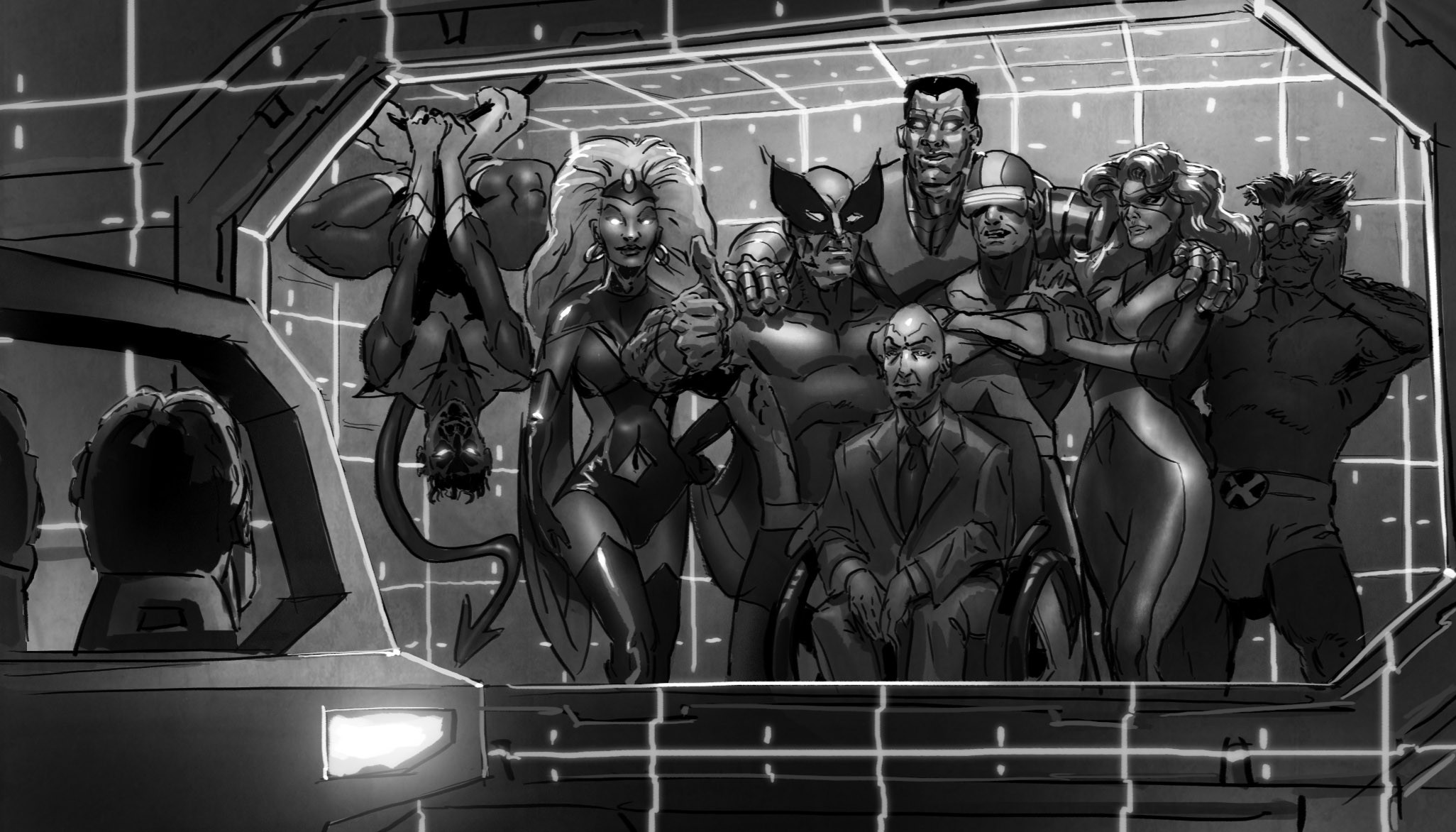 --the illusion is dispelled, revealing that we are in the Danger Room with the gathered X-Men. It has been our first test at Dr. Xavier's school. And we passed!