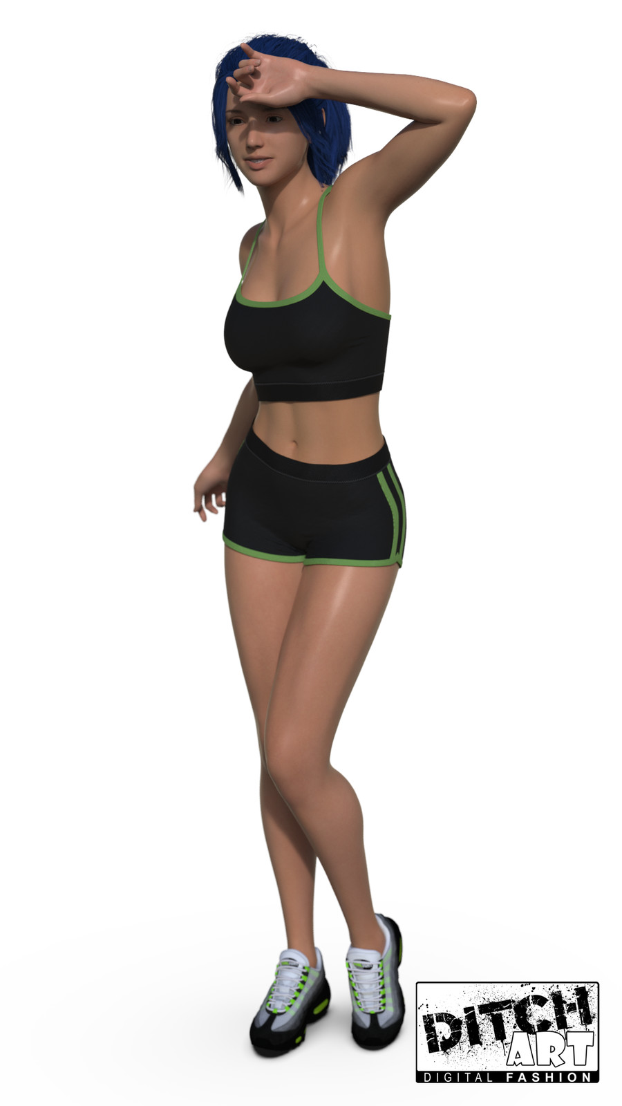 Seamfree Bra and Shorts - Marvelous Designer