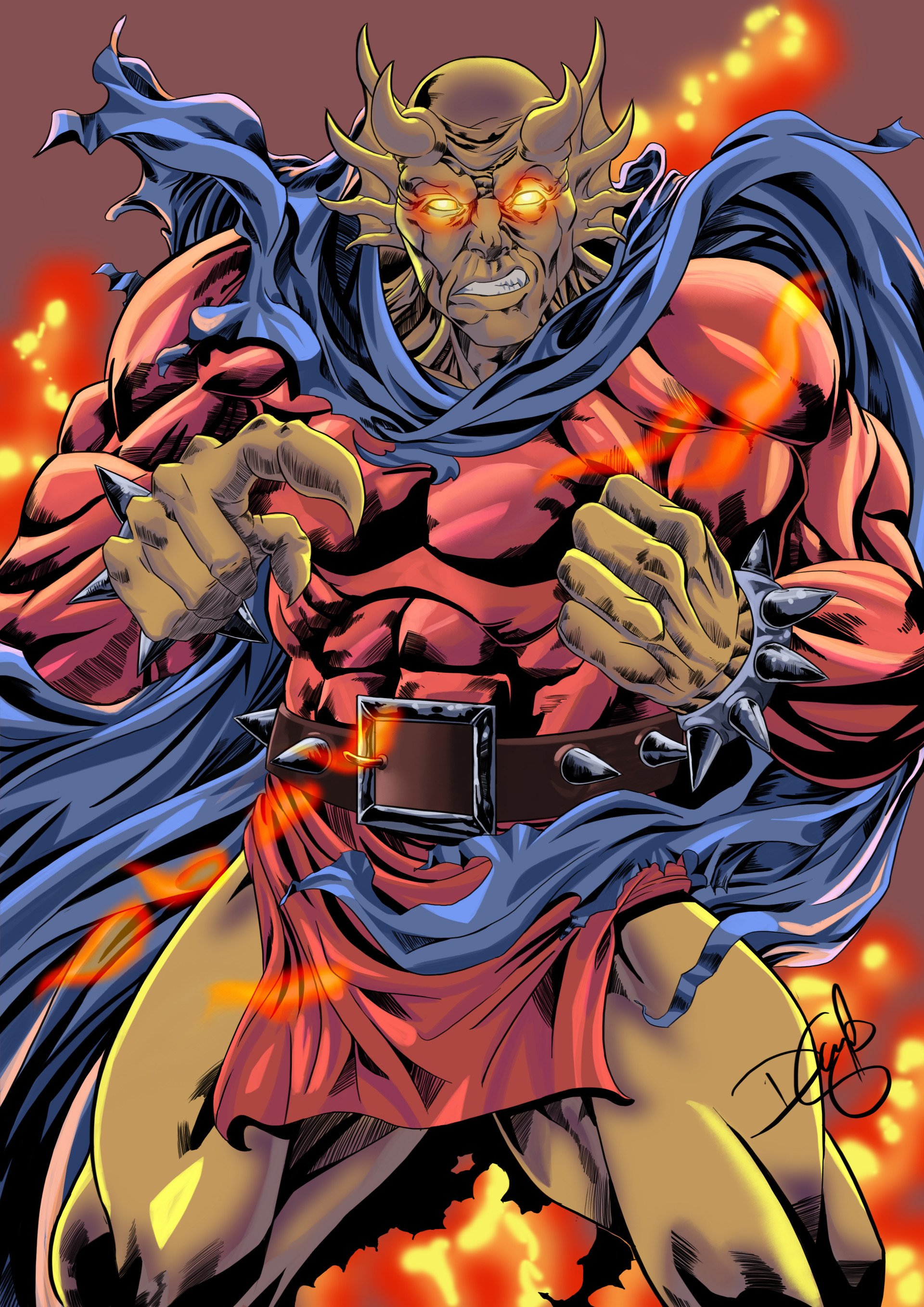 Douglas Gomes Cores E Arte Etrigan Dc