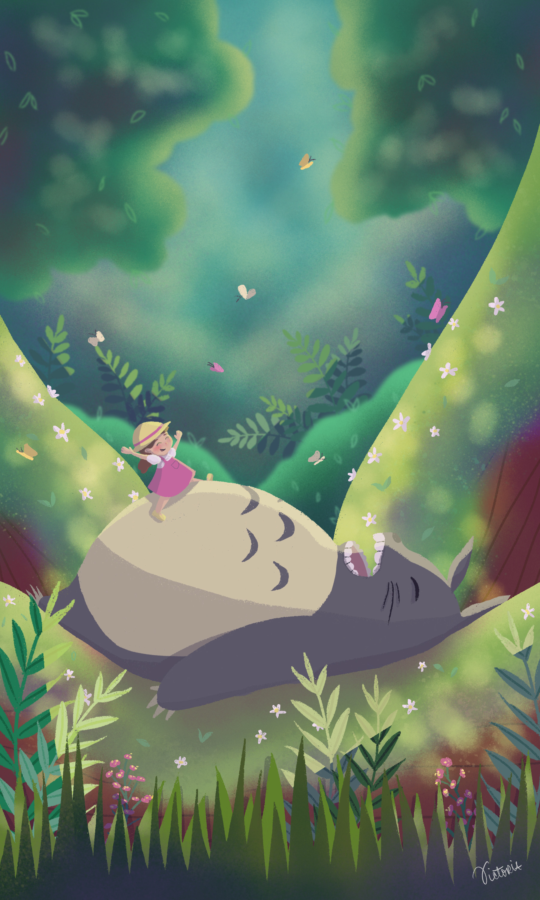 Victoria Ng Fan Art Totoro