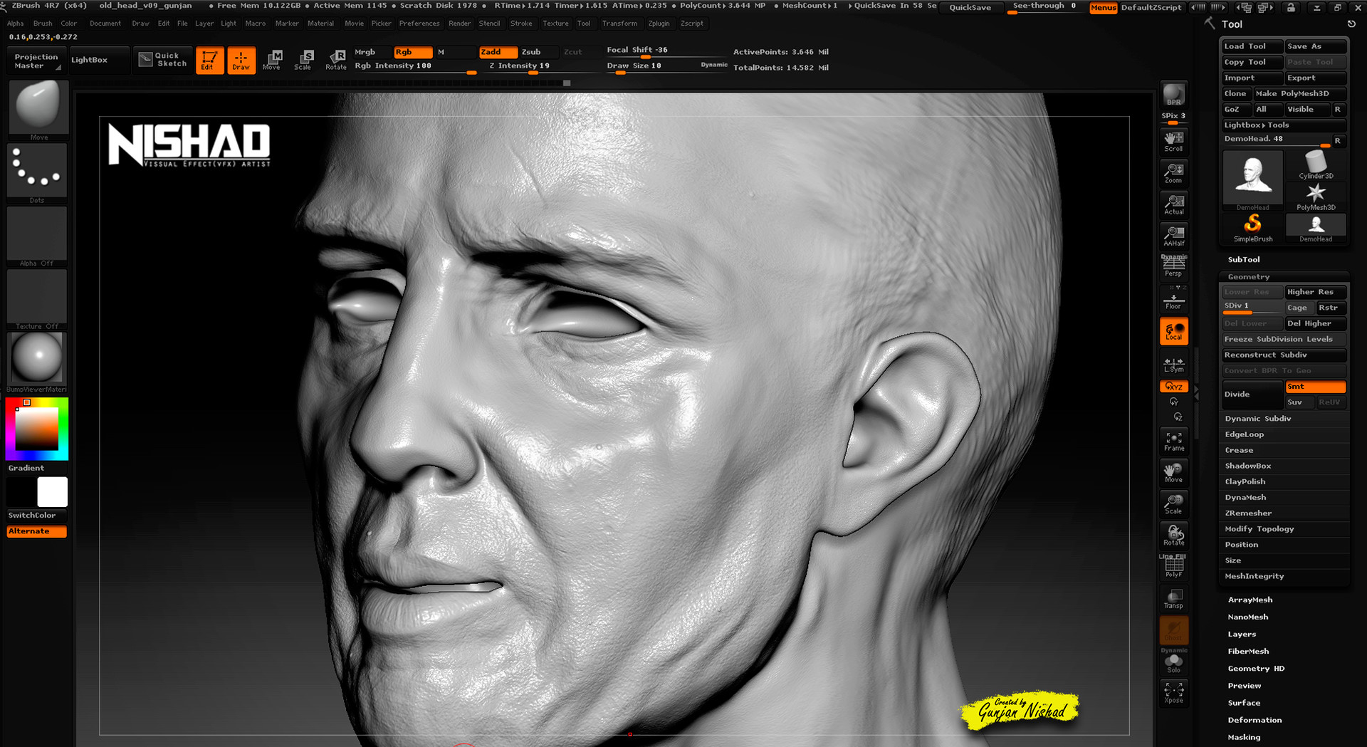 ArtStation - Face sculpting