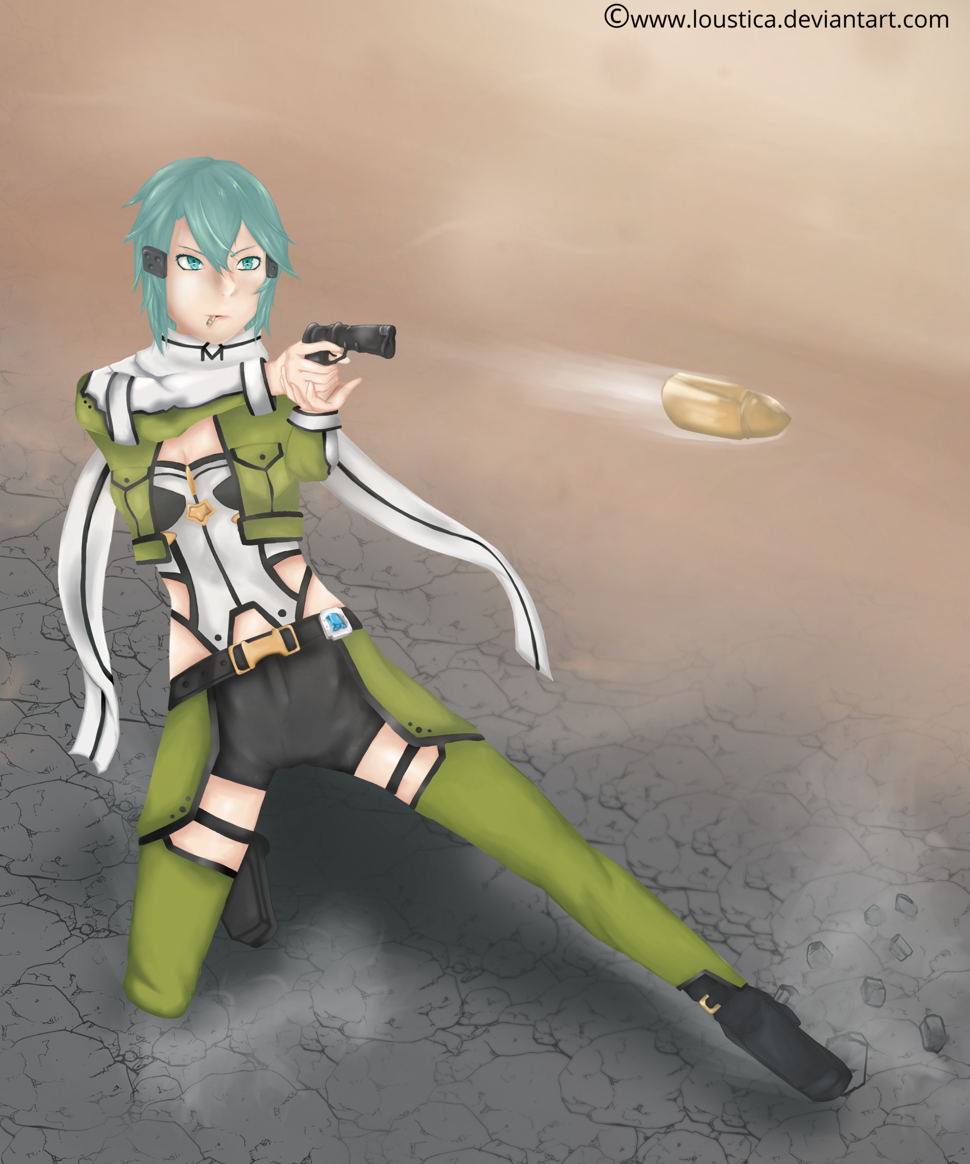 Artstation Sword Art Online Ii Sinon Fanart Loustica Lucia