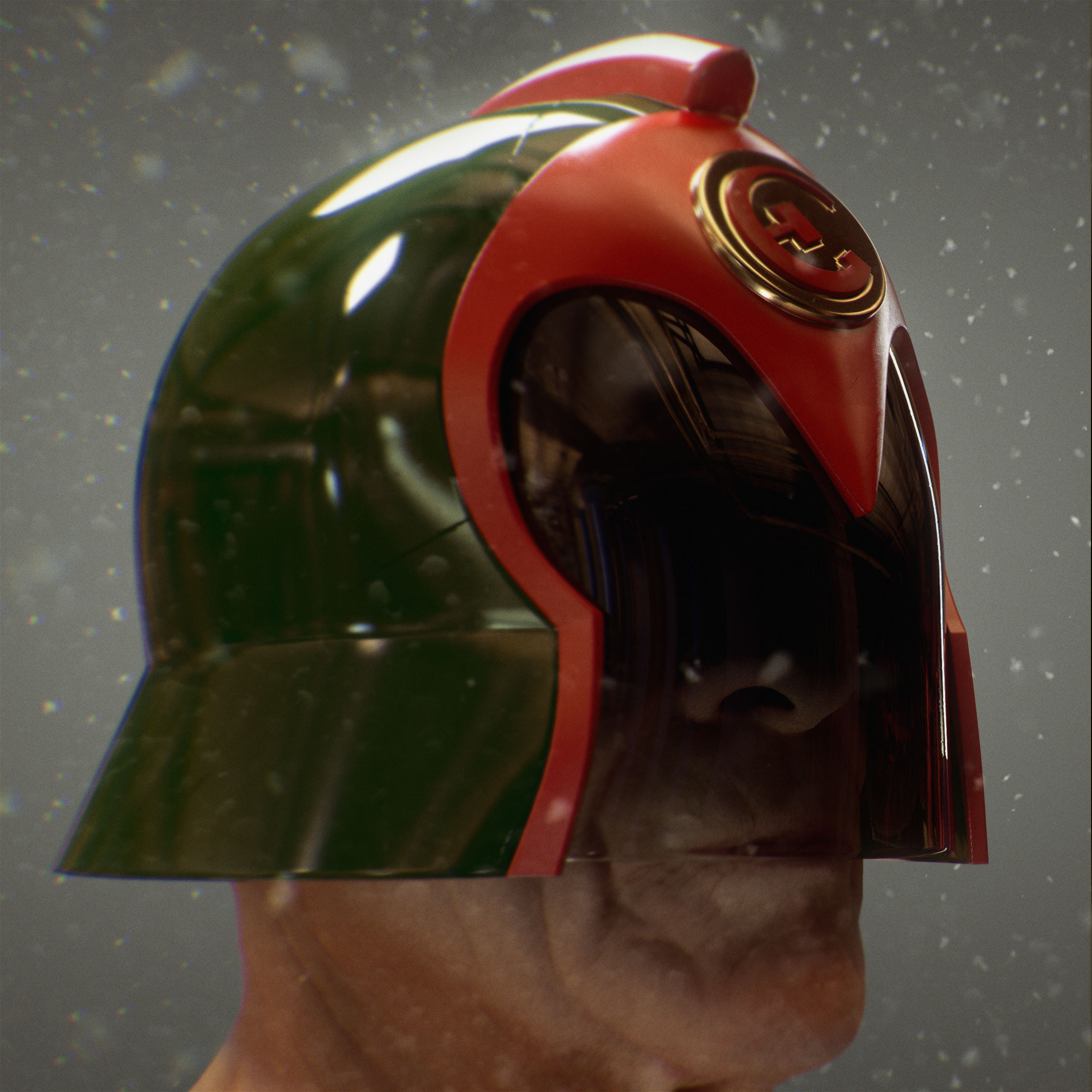 East-Meg One Judge Helmet
Based on a design by Brian Bolland
(Head sculpt by Ten24)