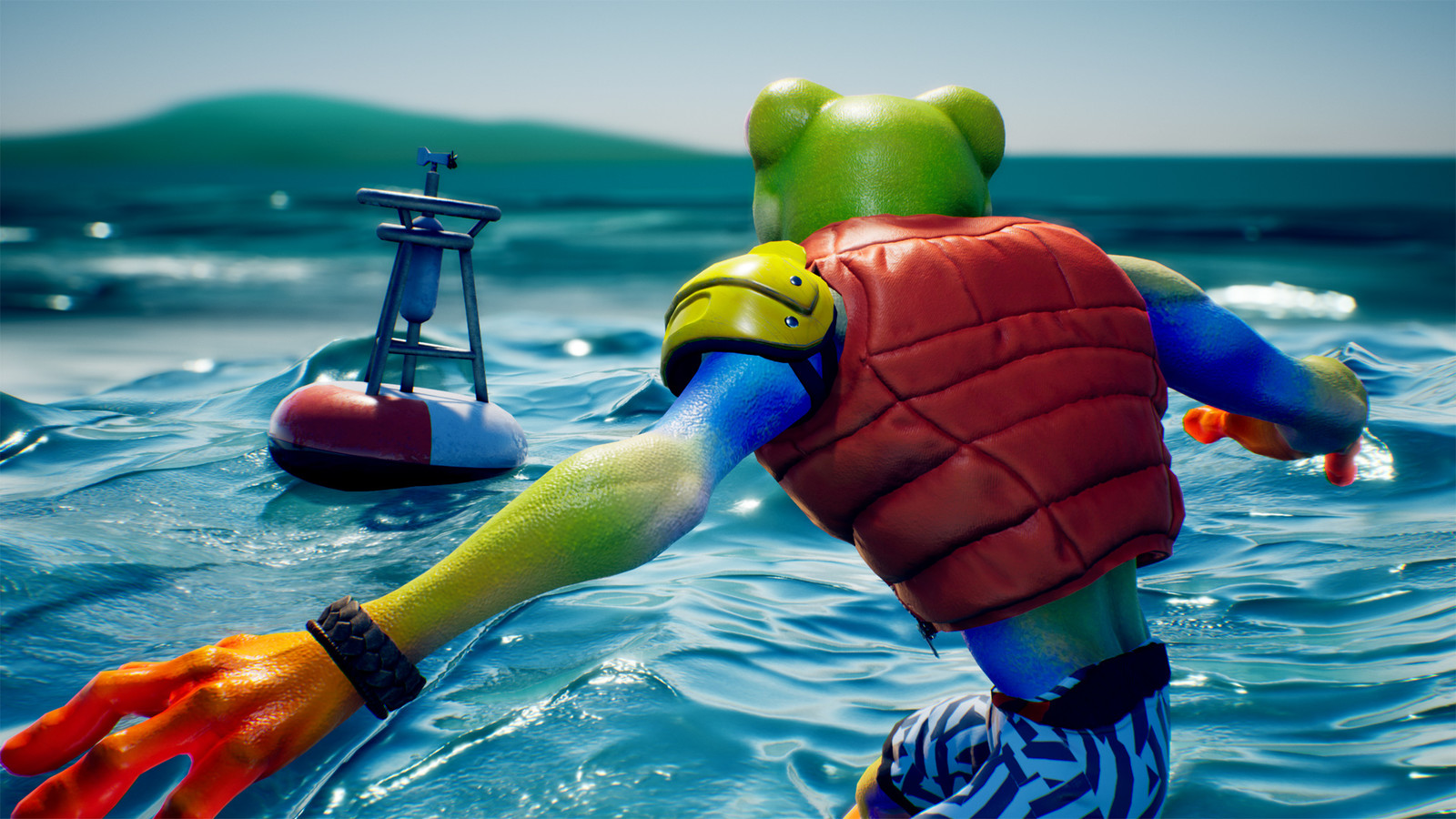 Glenn Donaldson Frog Surfer Dude