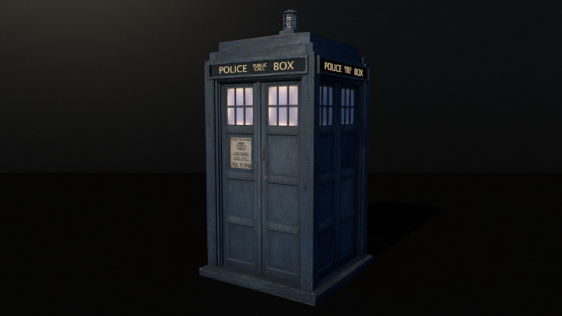 Artstation 9th 10th Doctor S Tardis Exterior Series 1 3 4