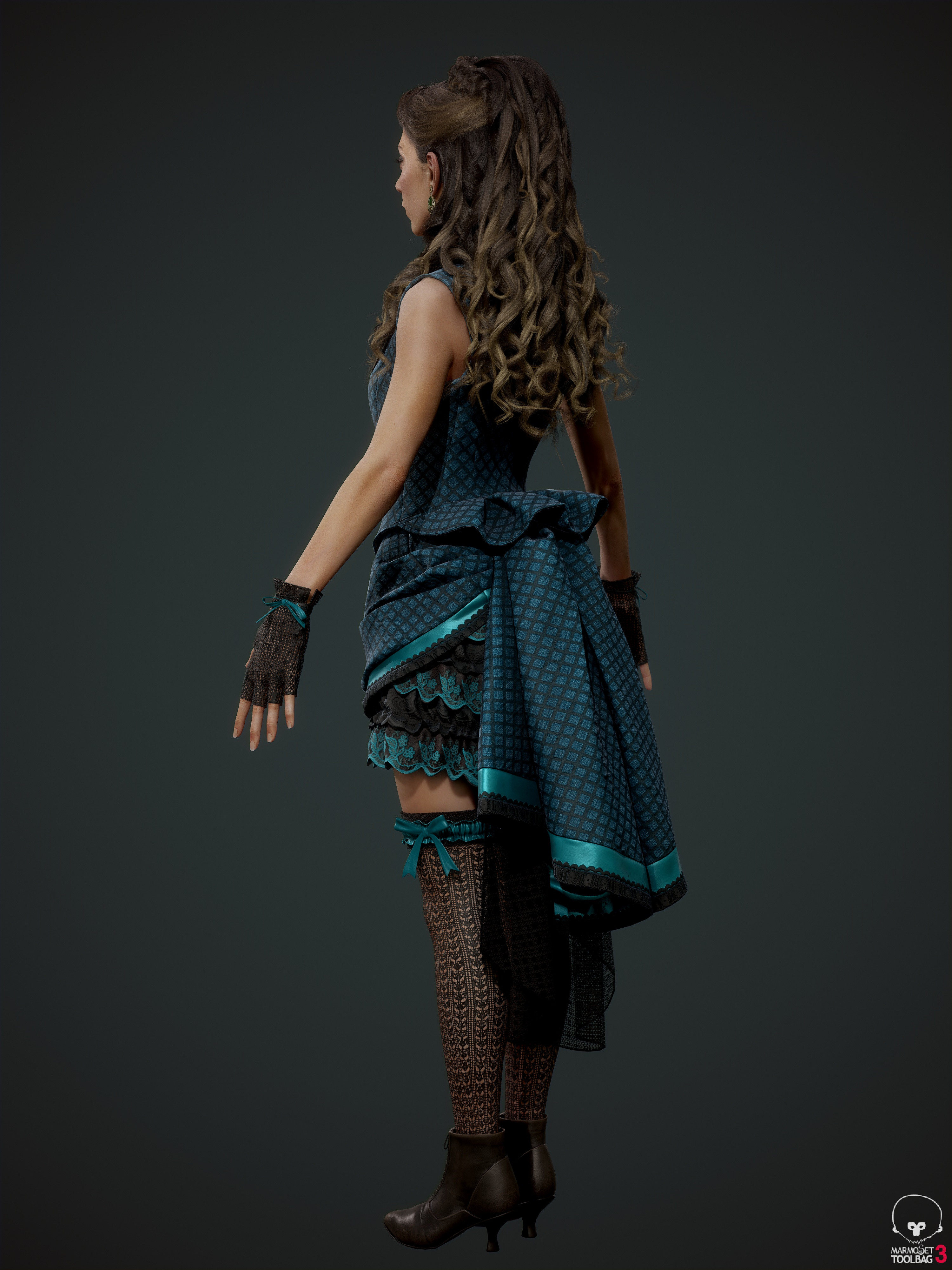 Artstation Clementine T Pose Georgian Avasilcutei