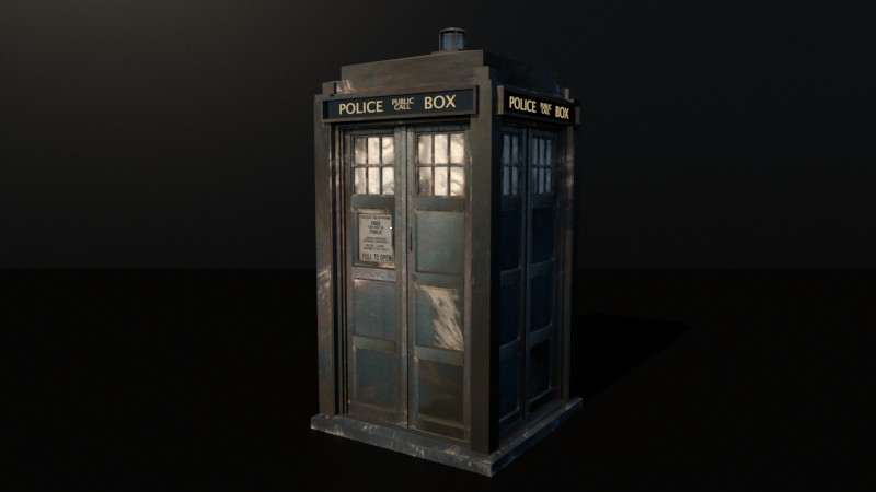 Artstation The War Doctor S Tardis Exterior The Day Of