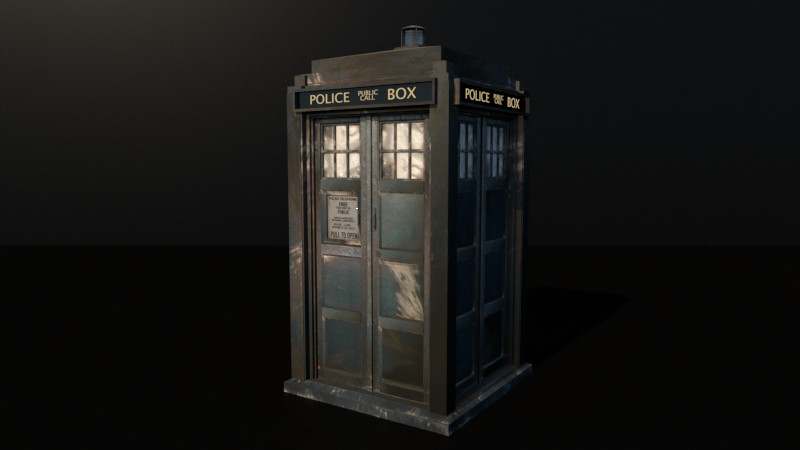 Artstation The War Doctor S Tardis Exterior The Day Of The Doctor Alexander 16