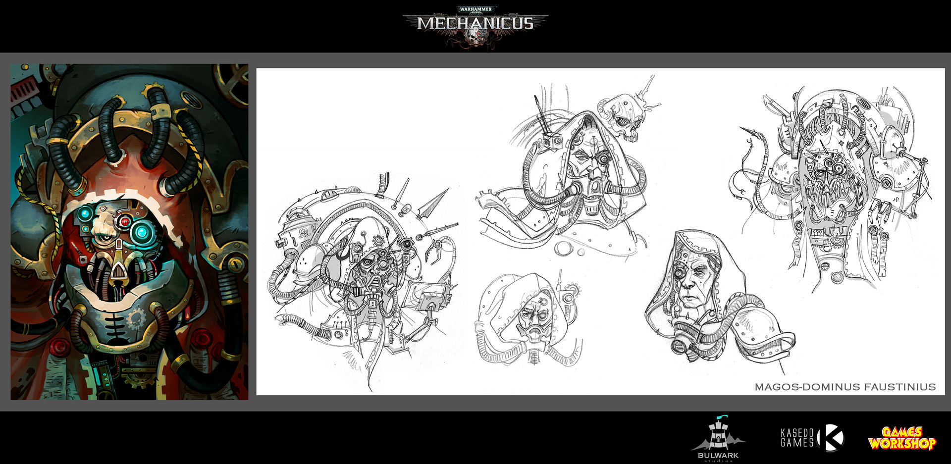 Artstation Mechanicus Warhammer 40k Character Portraits Design Tatiana Ortaliz