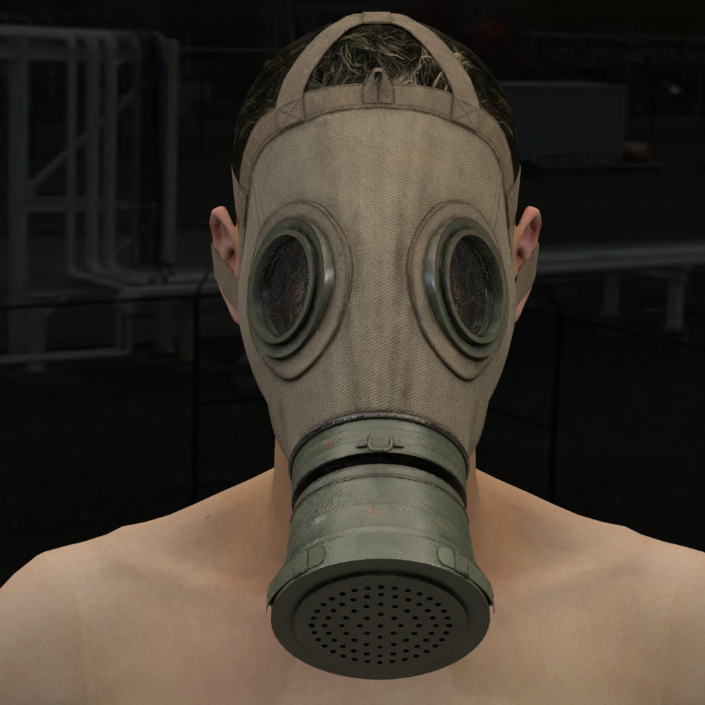 ArtStation - Gas mask WWI M1917
