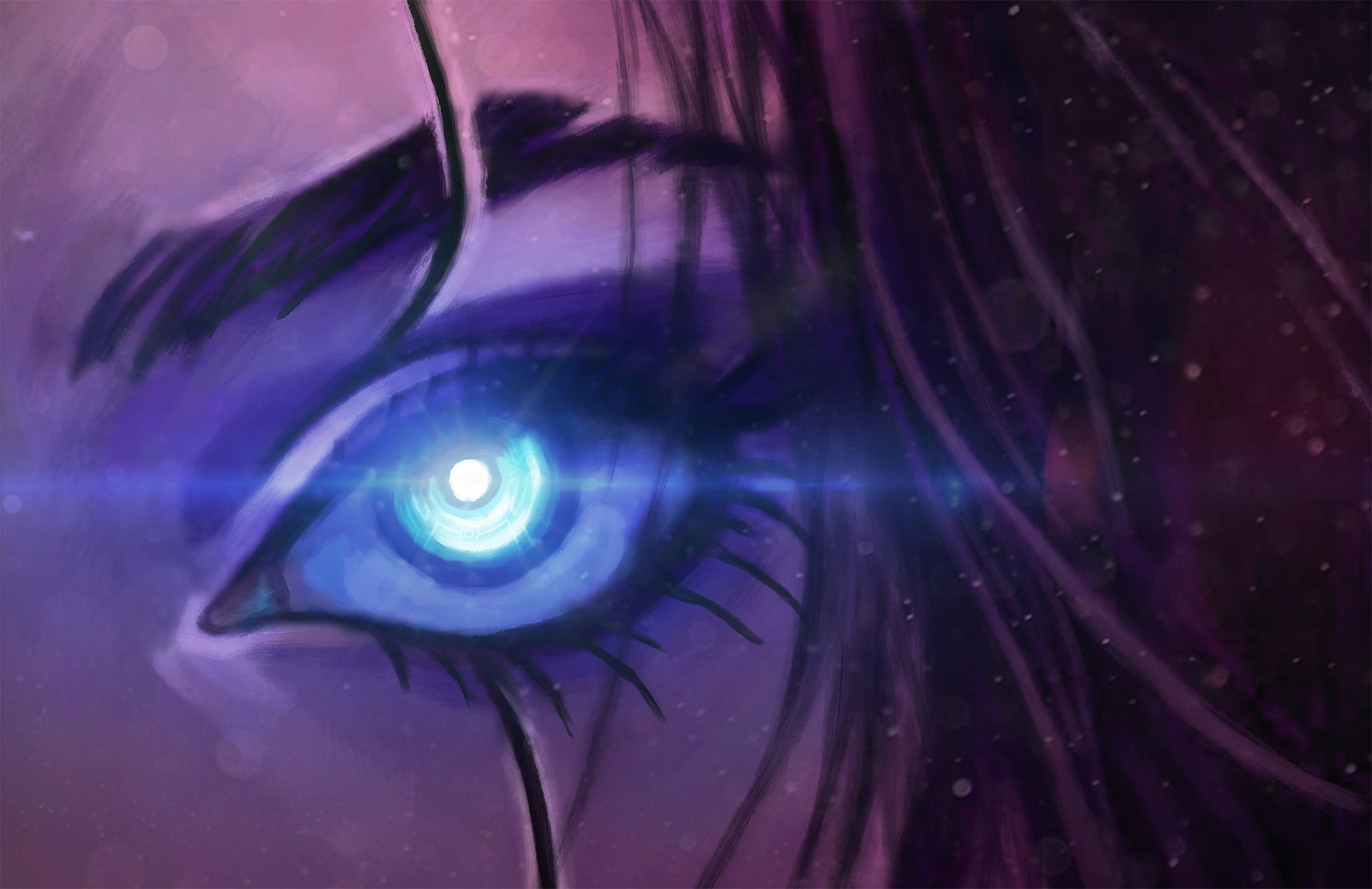 Голубоглазый cyberpunk. Sci Fi Eyes