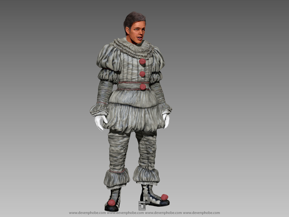 Artstation Bill Skarsgard Pennywise It Zbrush Hardsurface