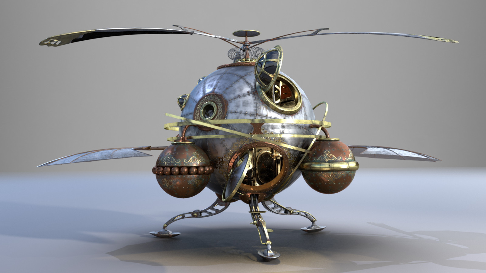 Steampunk Helicopter