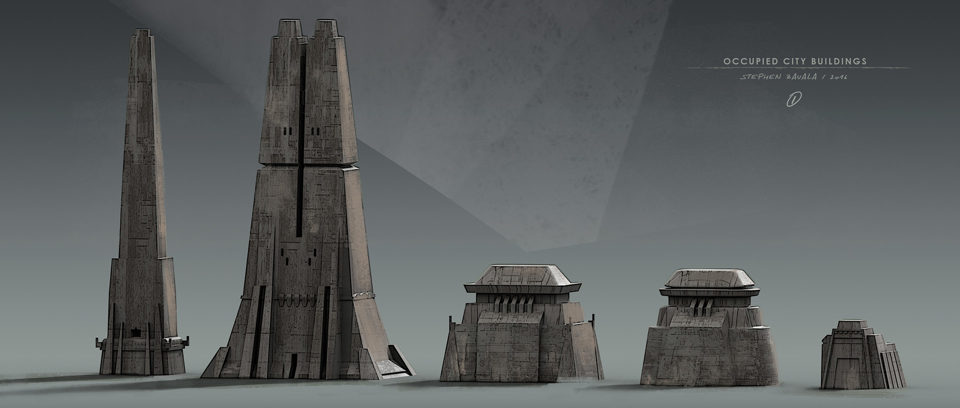 Artstation Jedha Buildings