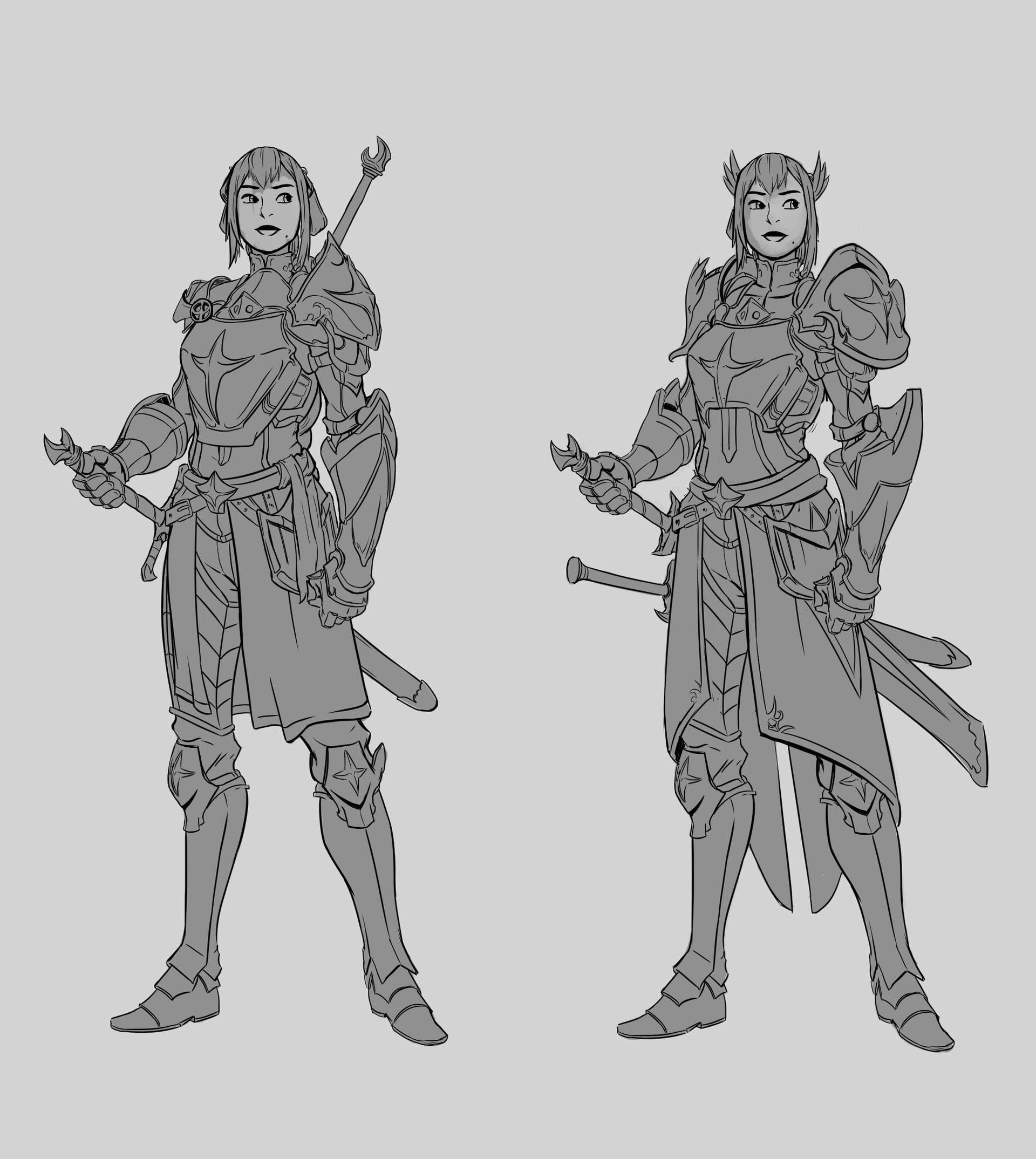 ArtStation - Taijere, TwinSwords warrior