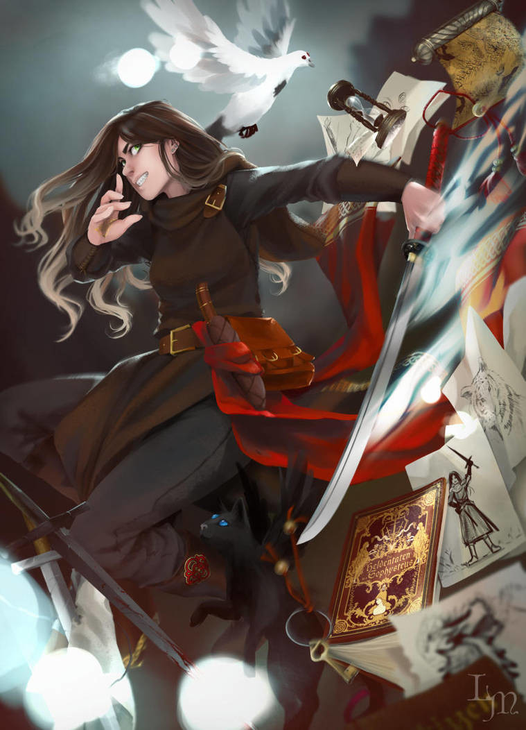 Artstation Numen German Fantasy Webcomic Artwork Lina