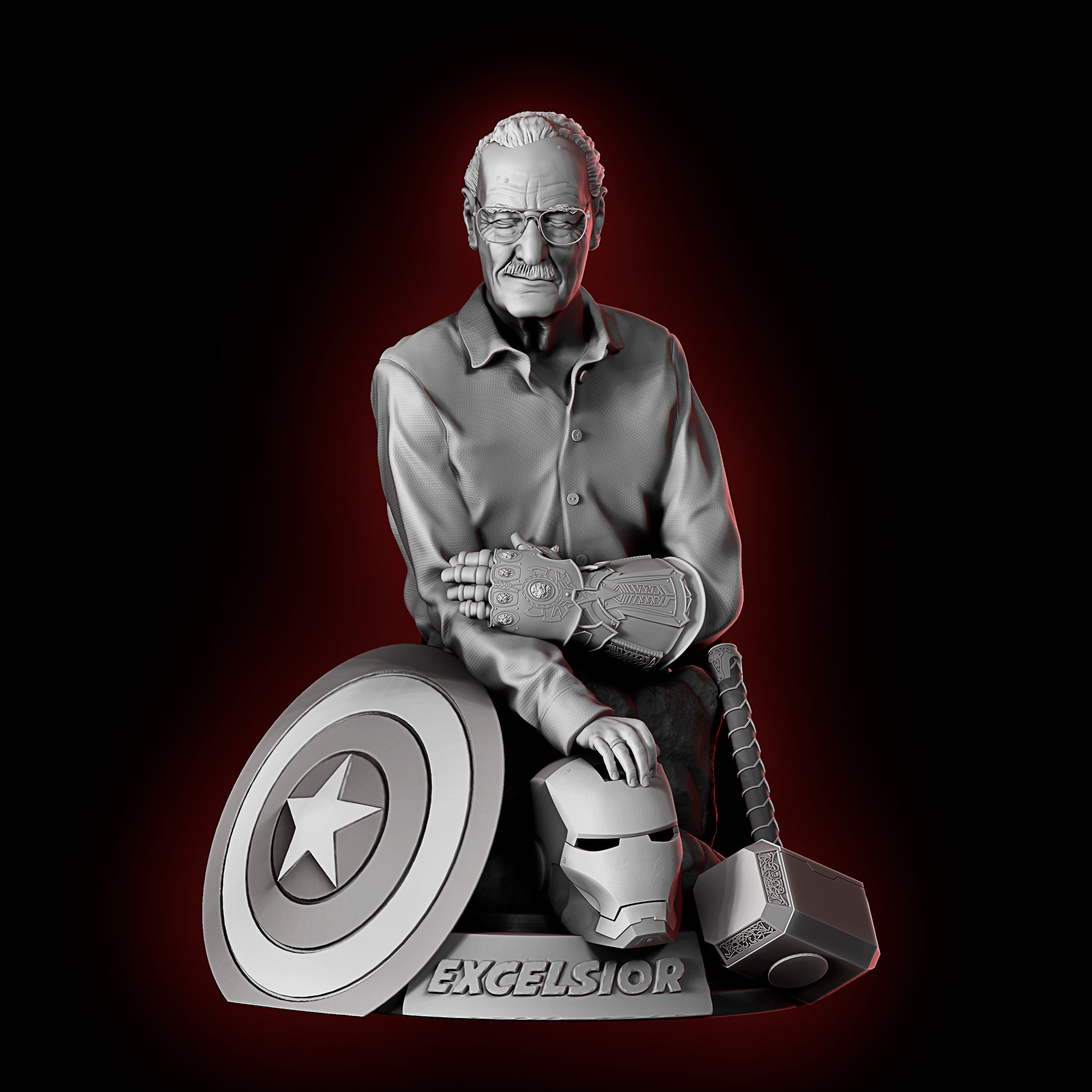 Artstation The Excelsior Stan Lee Mario Pitanguy