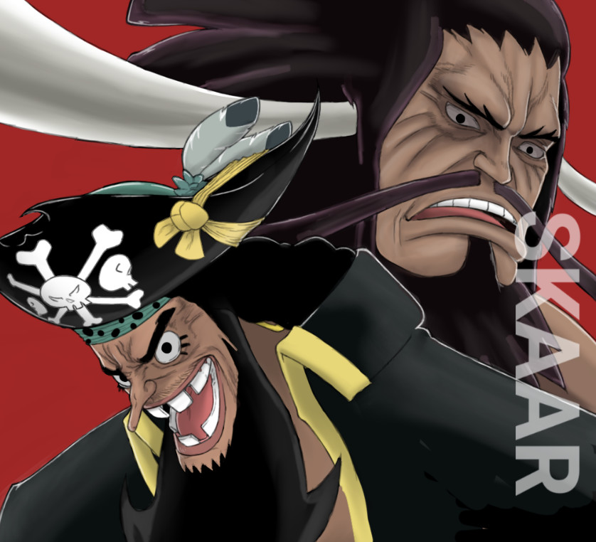 Artstation One Piece Black Beard And Kaido Skaar The Dz