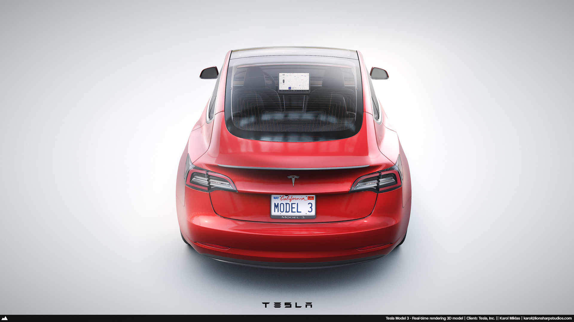 Artstation Tesla Model 3 Official Karol Miklas