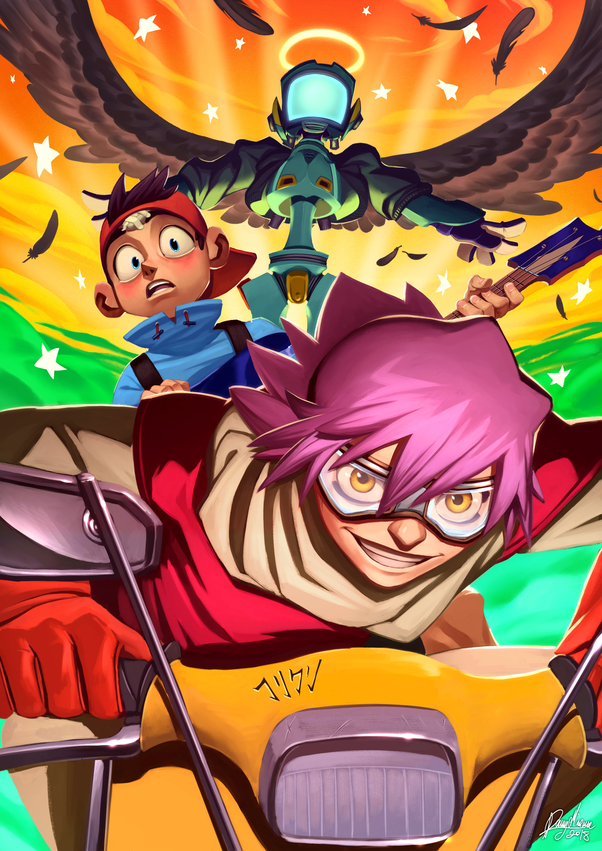 ArtStation - Flcl Tribute!