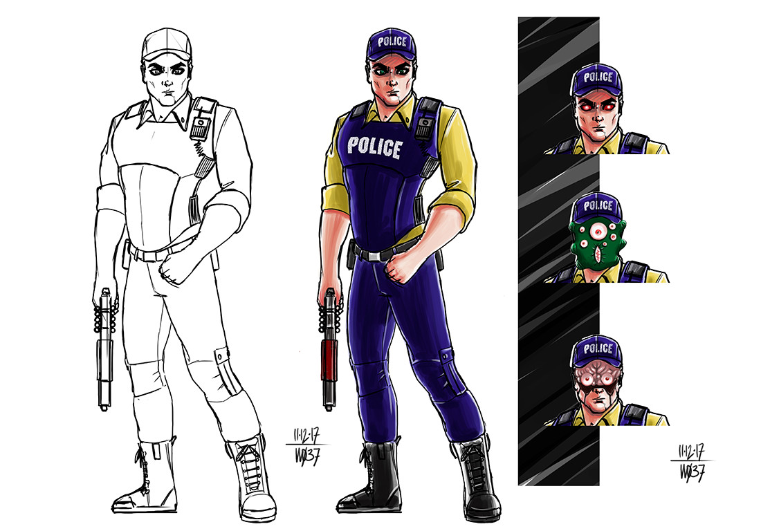Character Design Sheet- Police