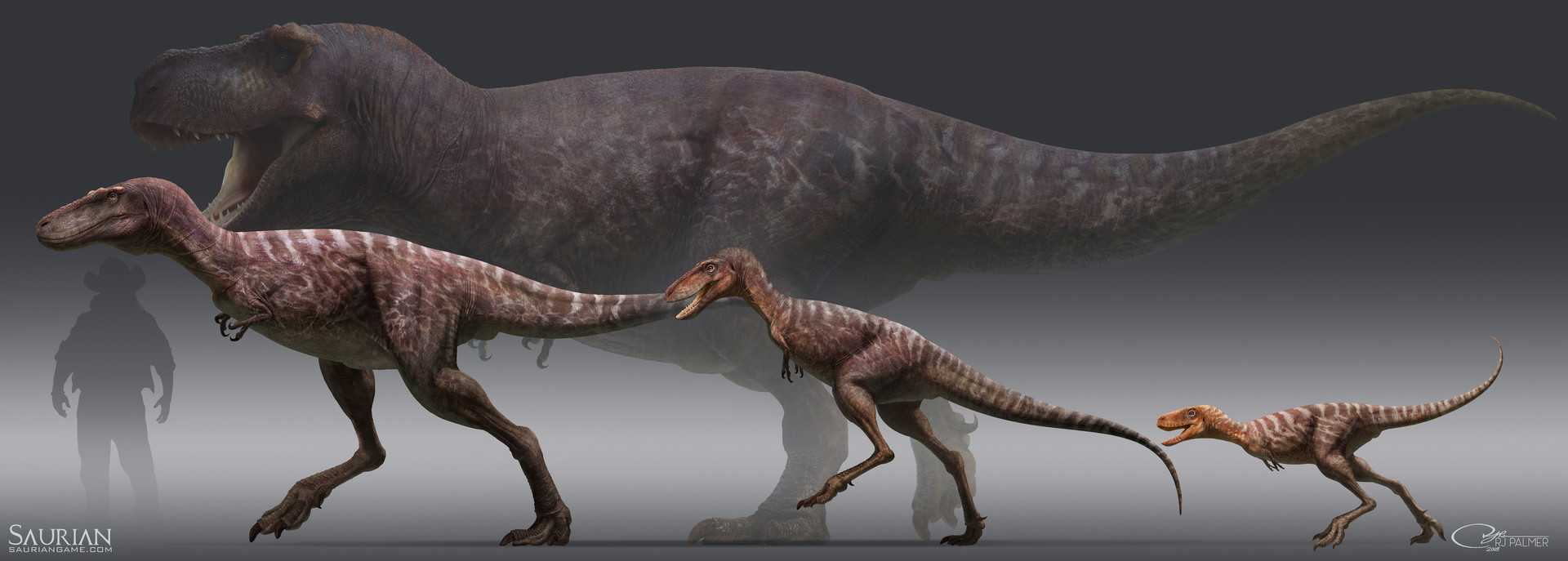 ArtStation - Saurian T. rex Life stages, RJ Palmer
