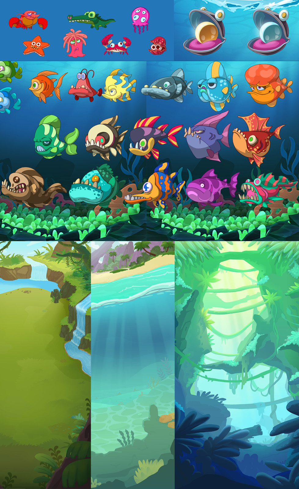 Exploration Fish-merge game.