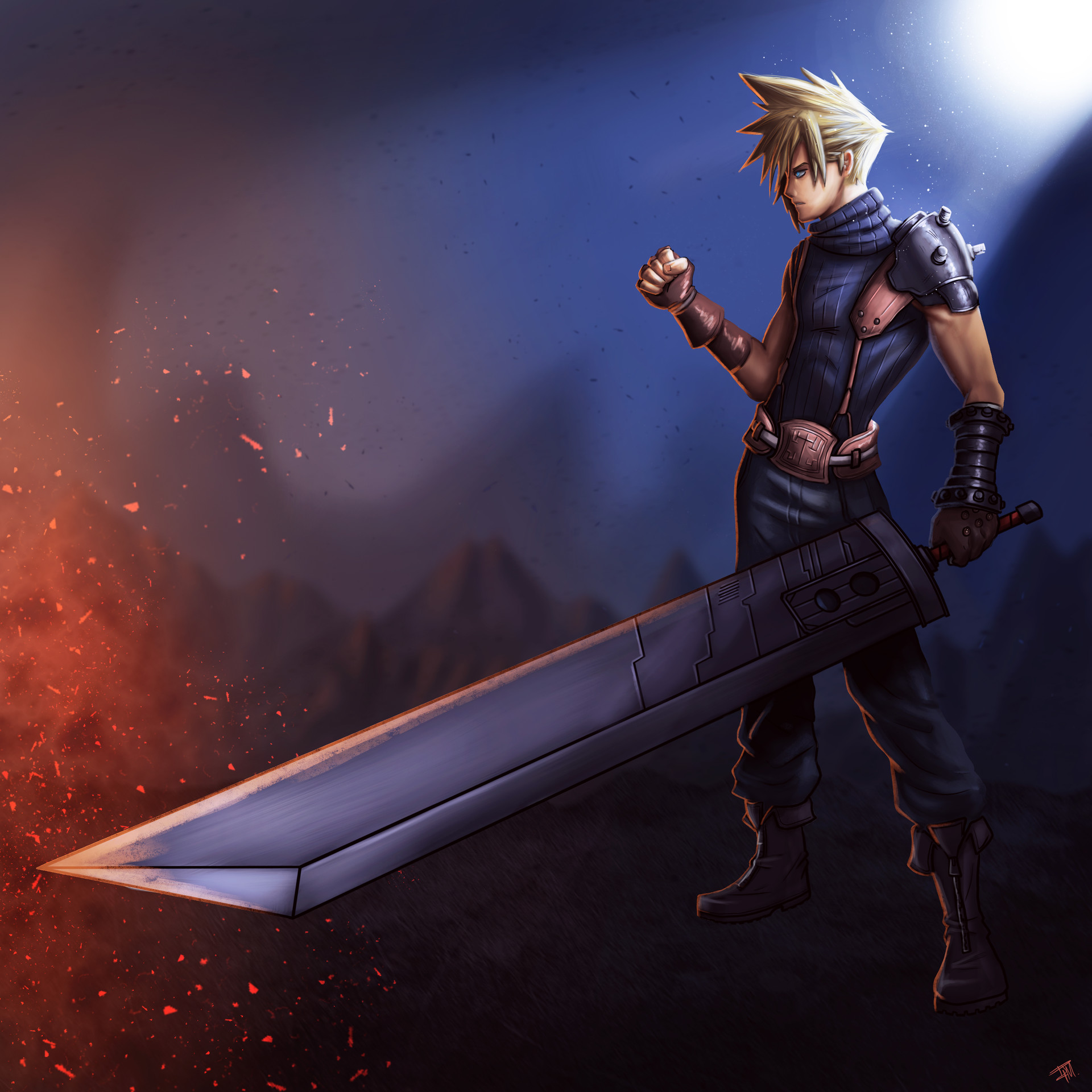 Artstation Cloud Final Fantasy Kalen Art