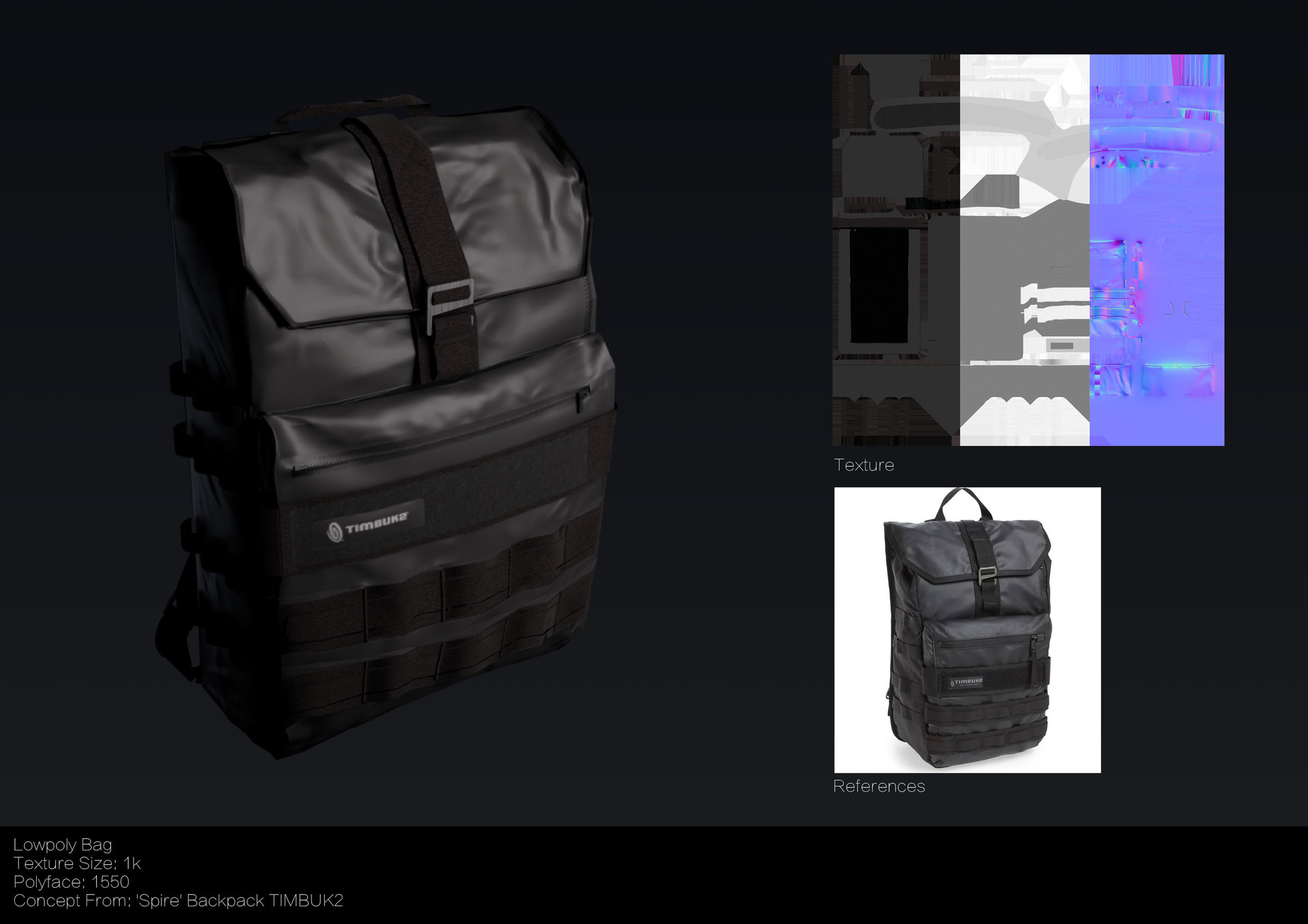 ArtStation - Lowpoly bag