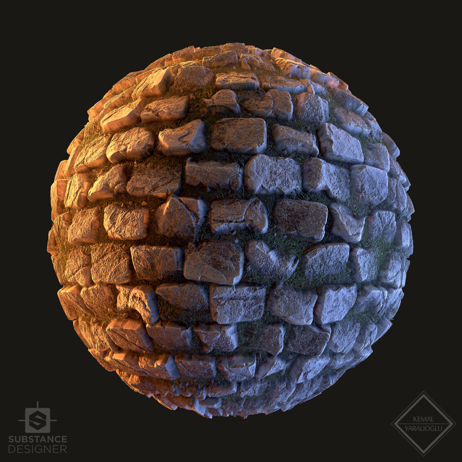 Kem Yaralioglu - Substance Designer - Cobblestone