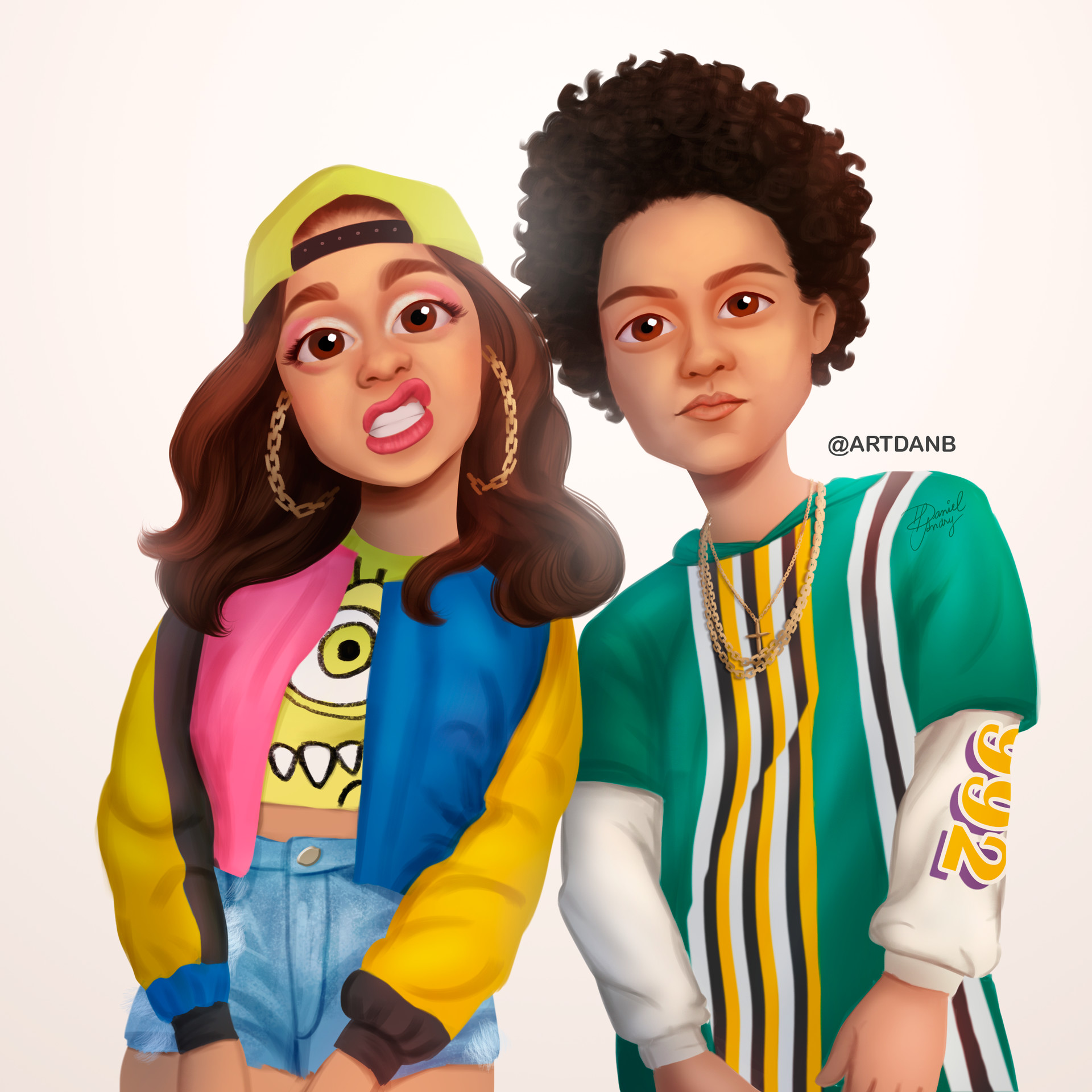 Artstation Cardi B Bruno Mars Daniel Andry