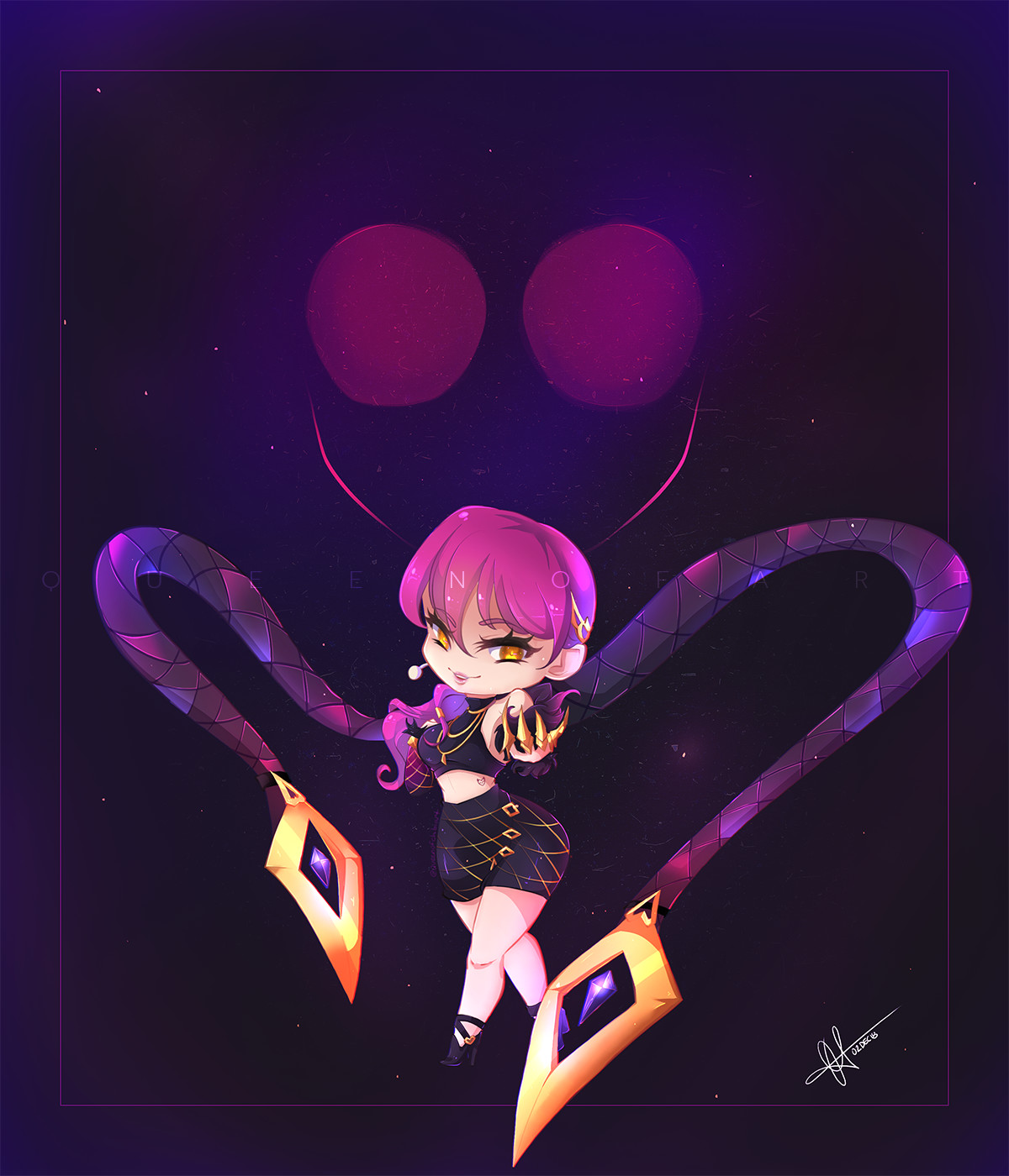 Artstation Kda Chibi Evelynn Queen Of Art
