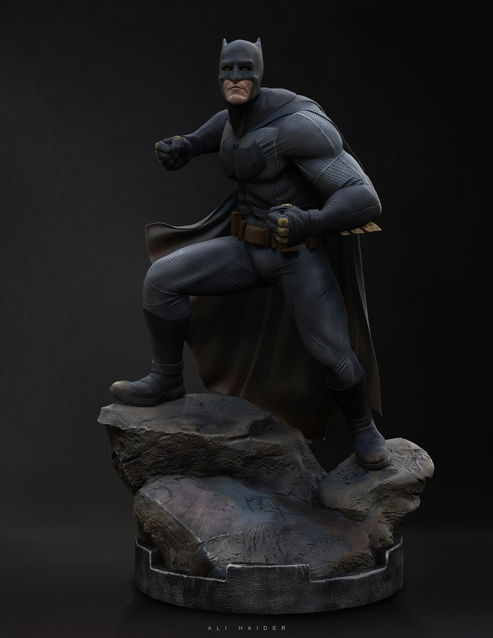 Ali Haider - DC comics Dawn Of Justice Batman-premium format figure-FANART