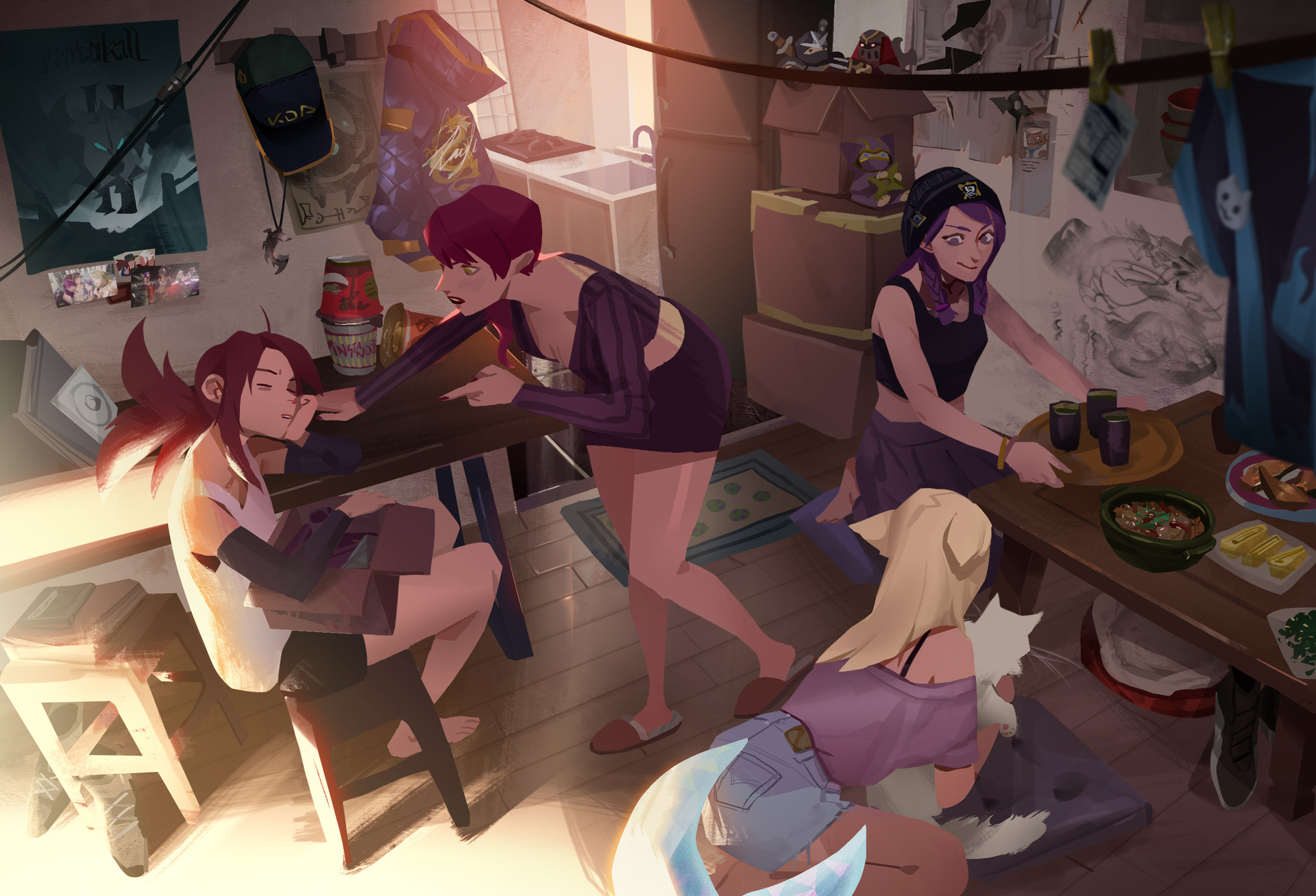 Artstation Fanart Moving Out Suqling Kat C K Y