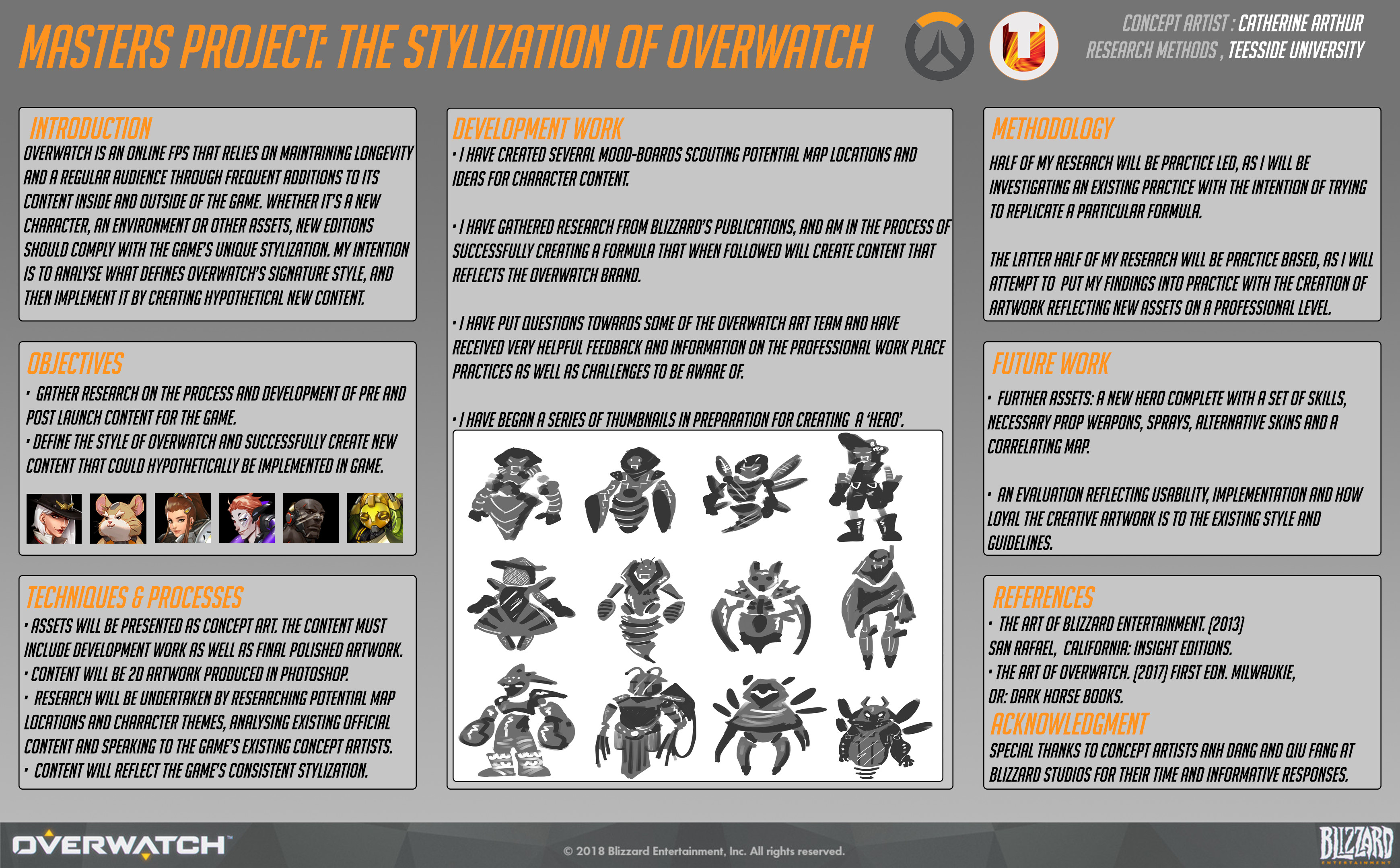 Artstation Overwatch Research Proposal Catherine Arthur
