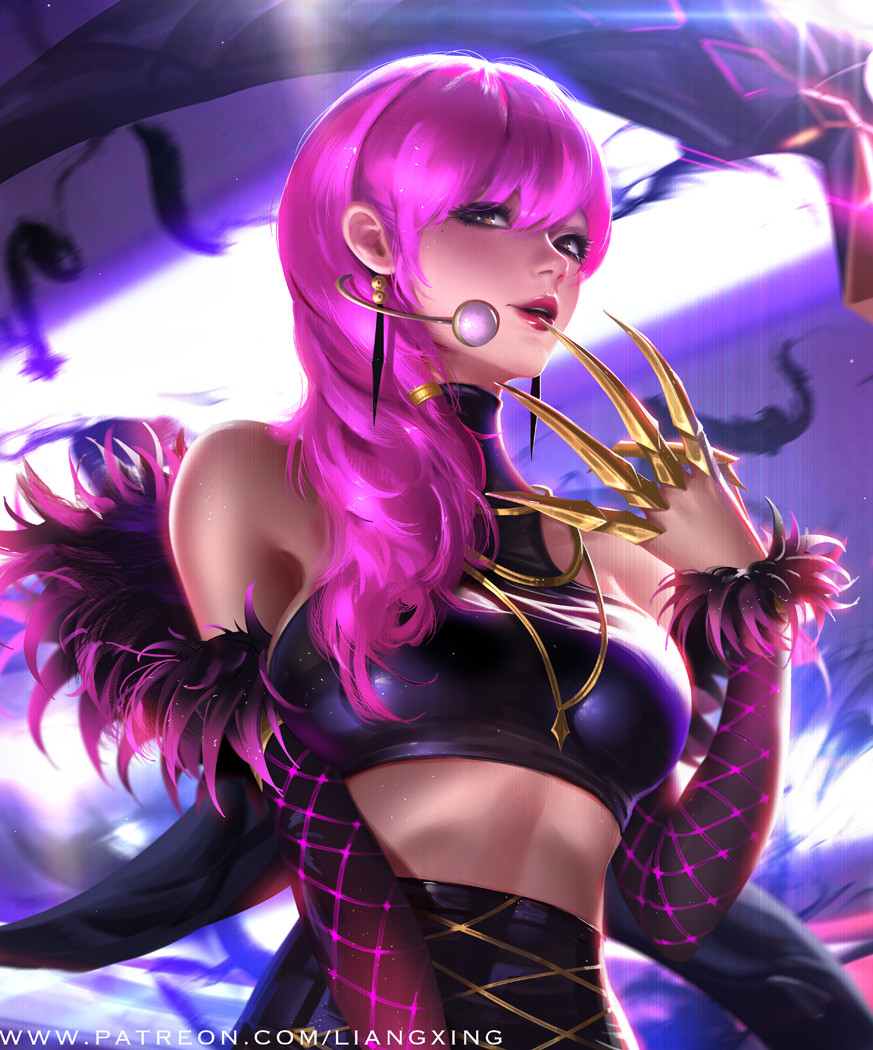 Artstation Kda Evelynn Liang Xing League of legends, kda ch: artstation kda evelynn liang xing