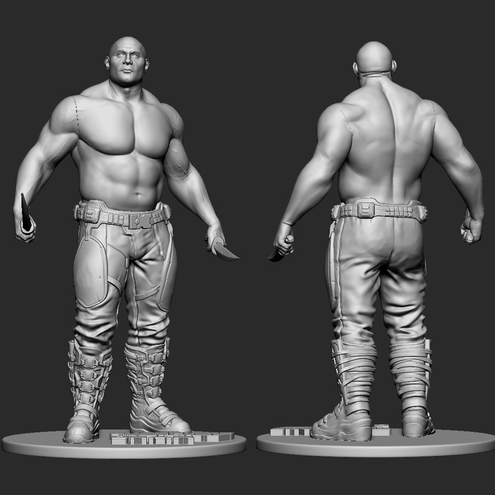 ArtStation - Drax for 3d Printing, Yoong kun Kim