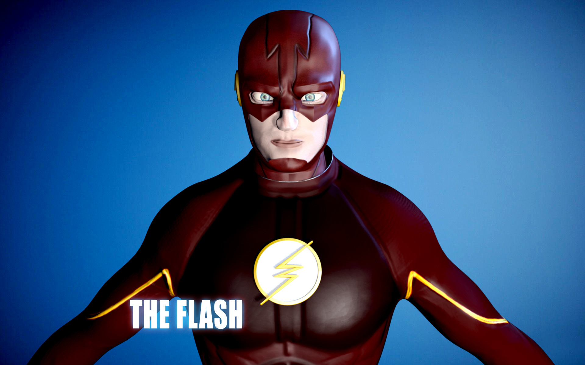 Artstation The Flash Cw 3d Model Low Poly Sangram Bhattacharjee