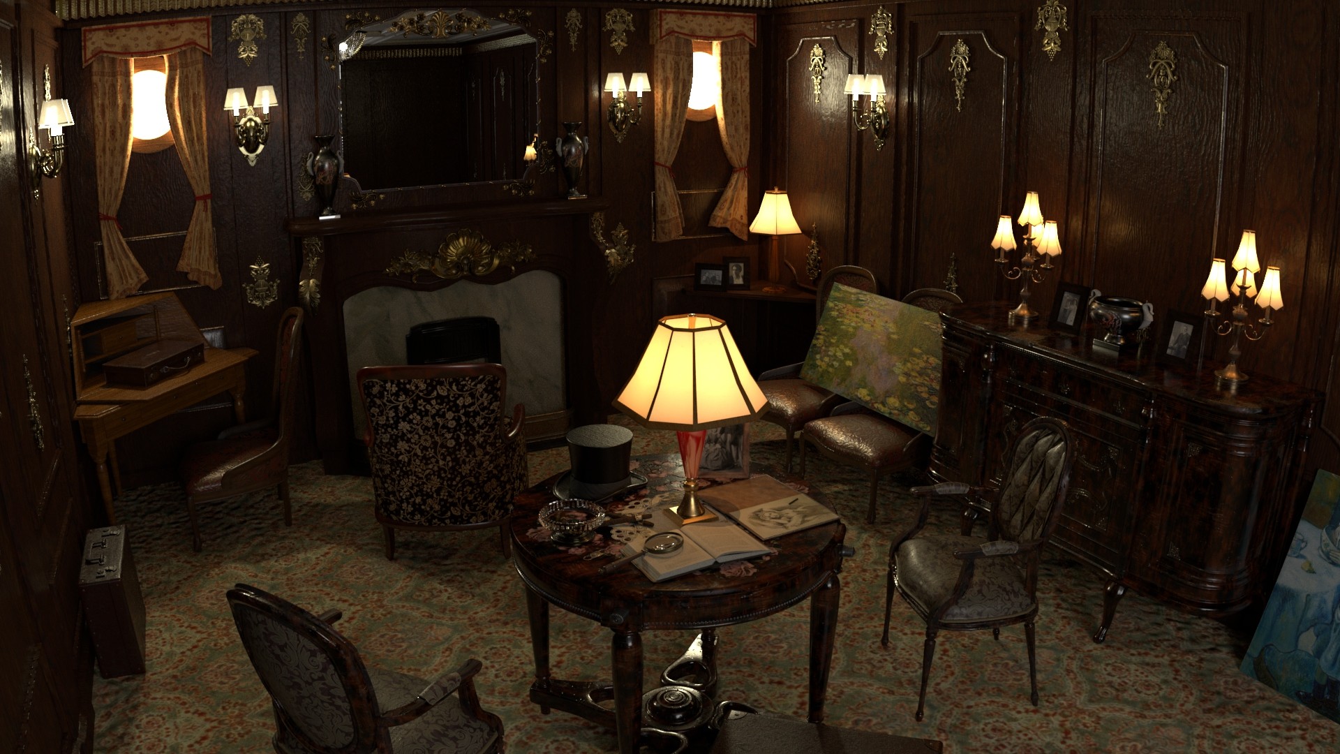 Artstation Titanic Guest Room Akira Yonekura