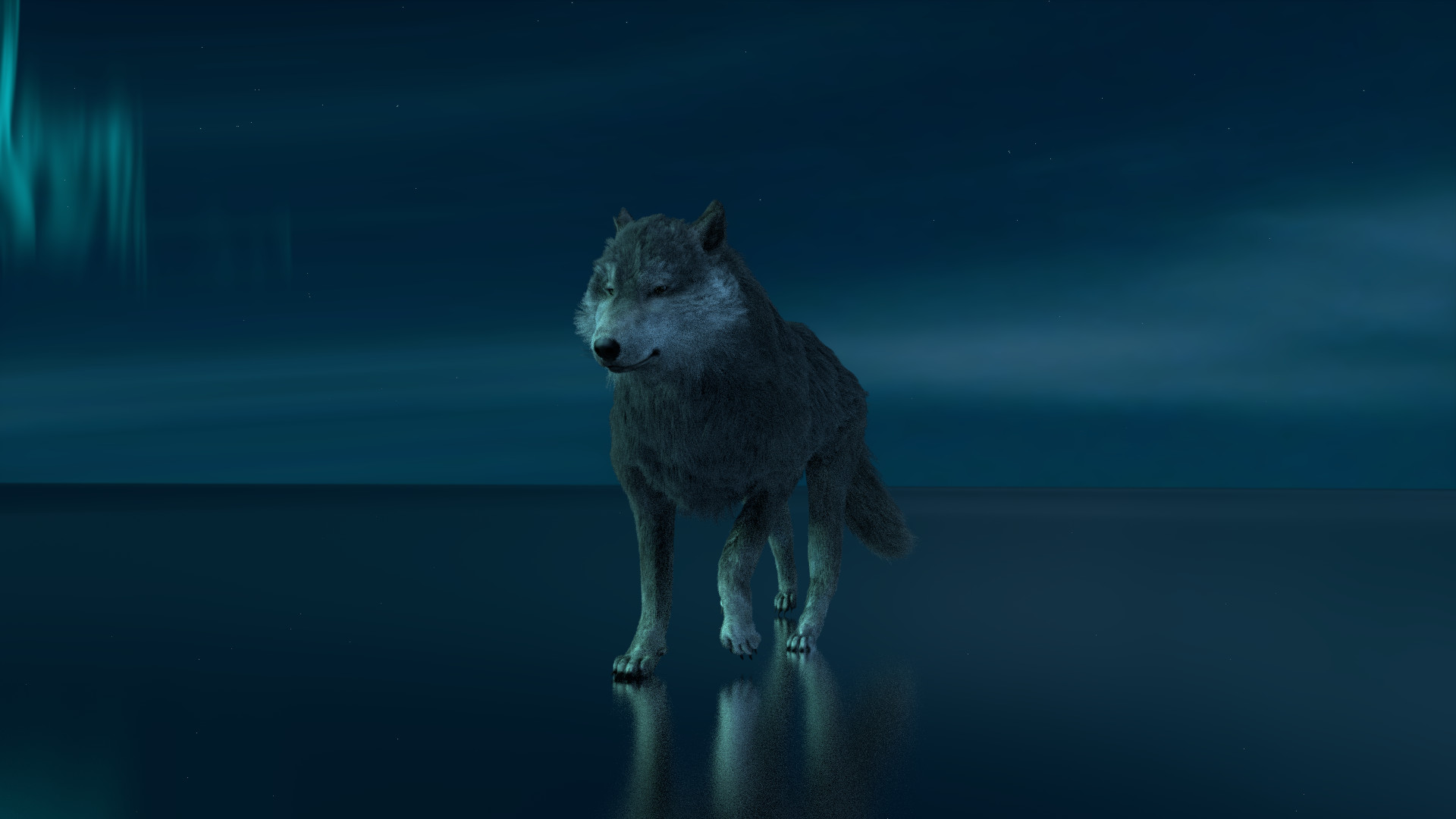 Artstation Wolf Walk Cycle Animation Blender 3d Viktor Tar