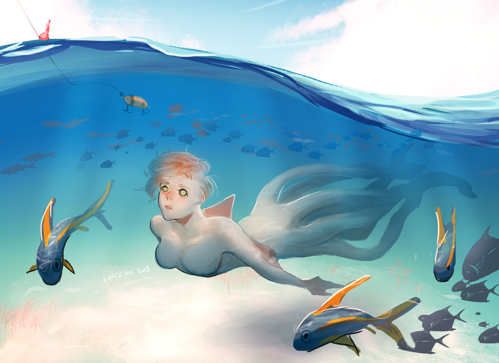 Artstation Under The Sea Lusca Lus