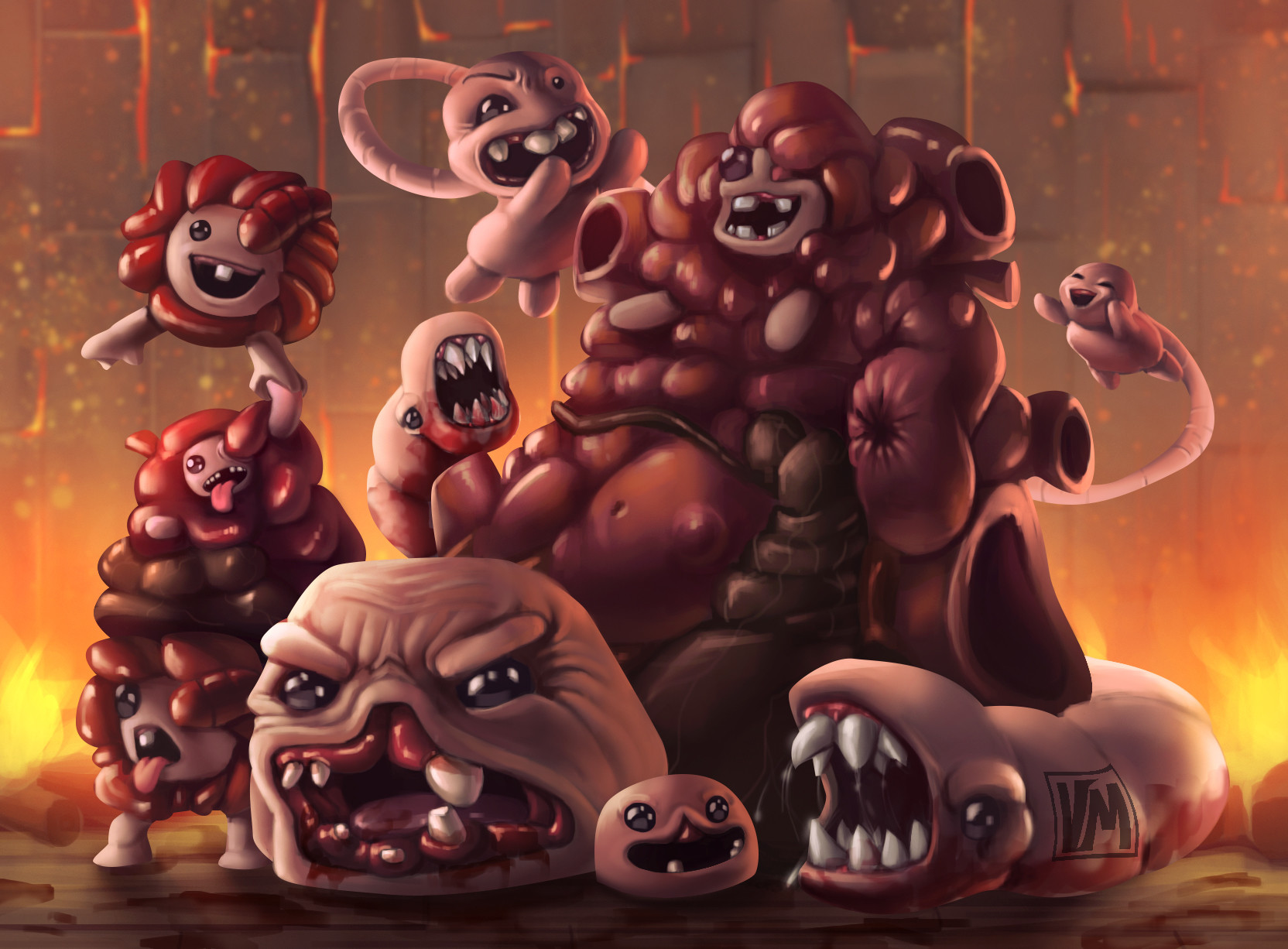 The Binding of Isaac Bosses.