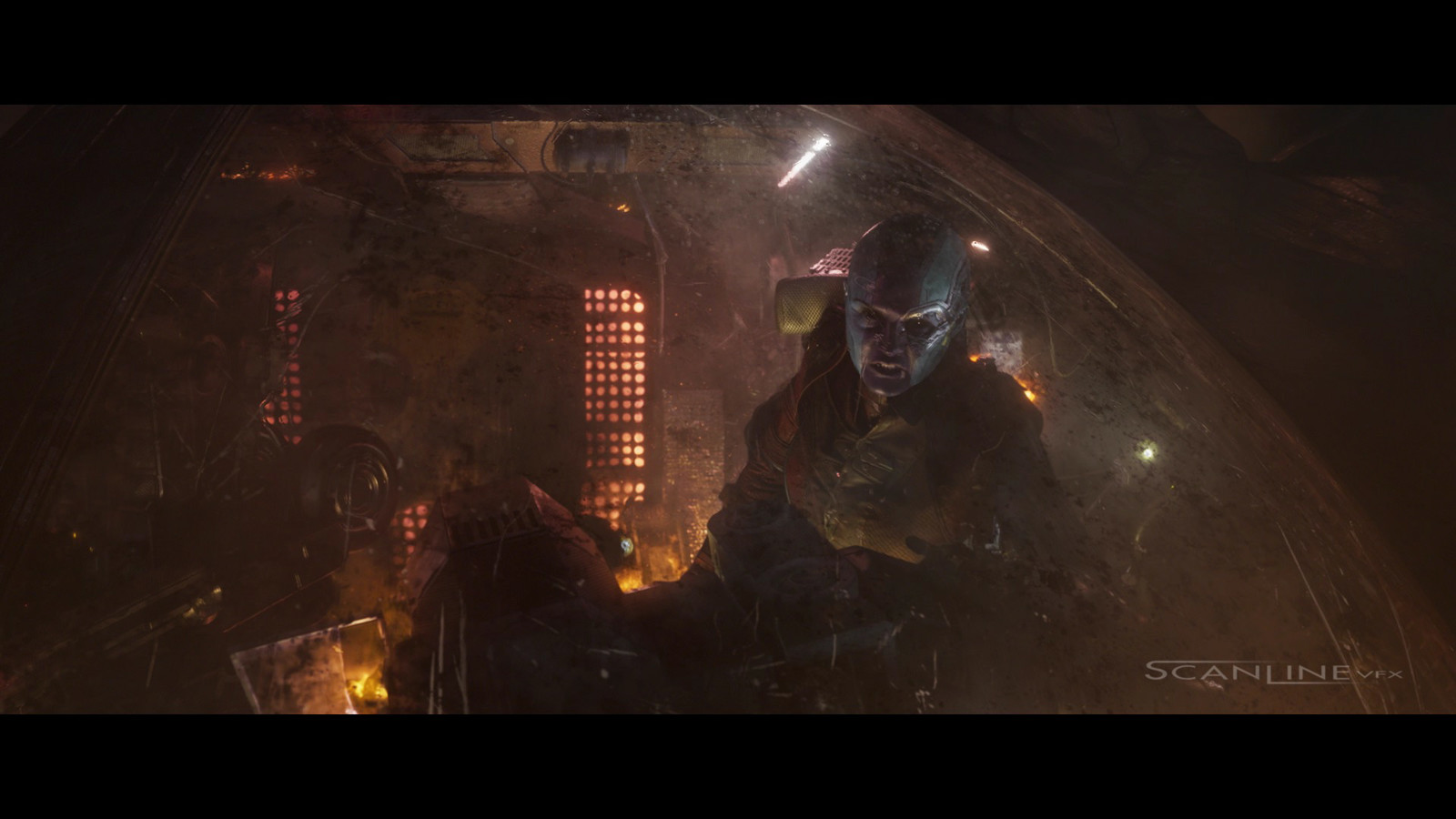 Compositing and integration work  for Guardians of the Galaxy vol. 2 - Work done at Scanline VFX with a team of 3D artists.  Software used: Nuke.

Full CG Ship and Glass, 2D Elements for Spark, fire and smoke, Green Screen Plate Integration.