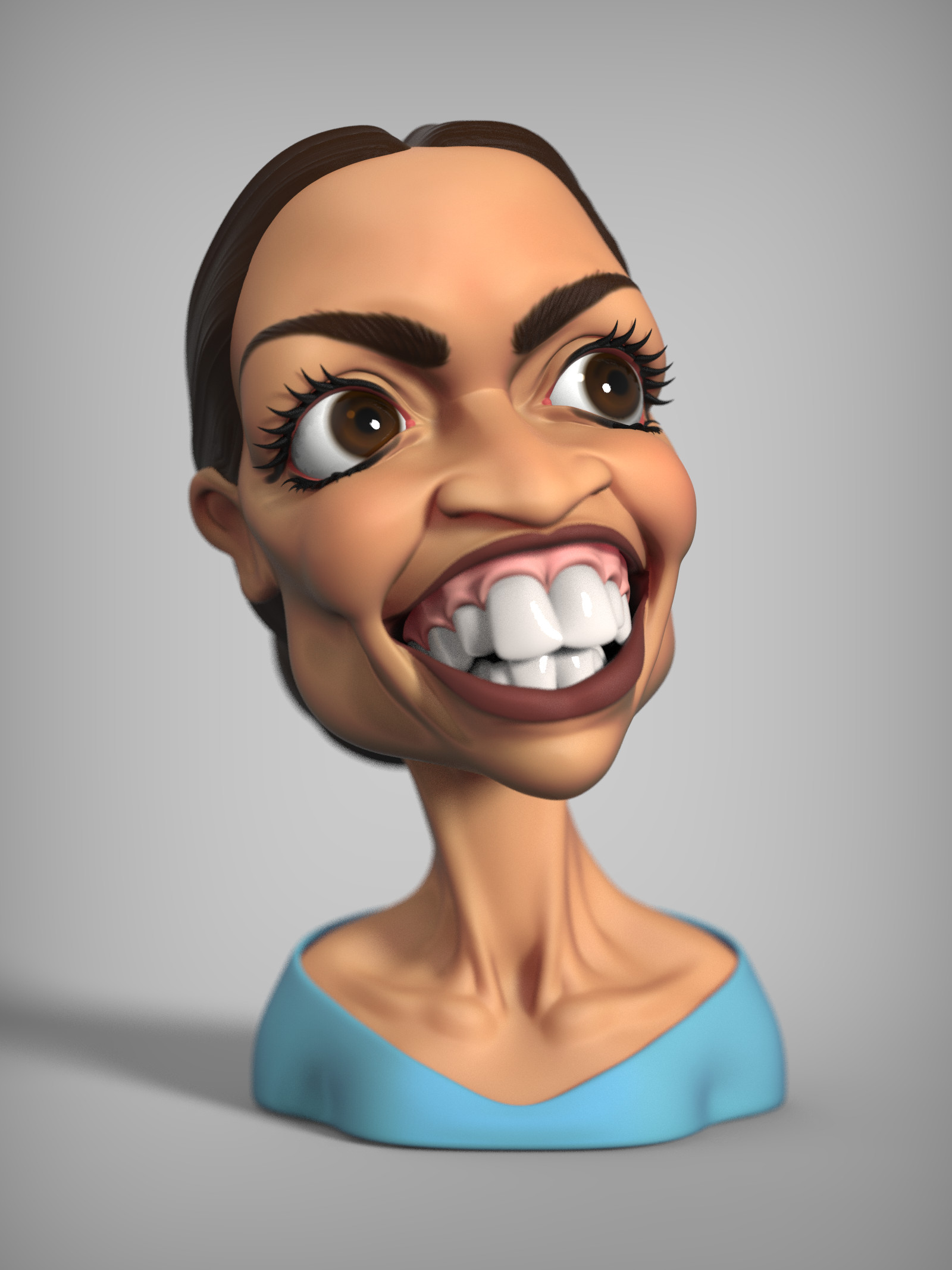 Image result for AOC CARICATURE