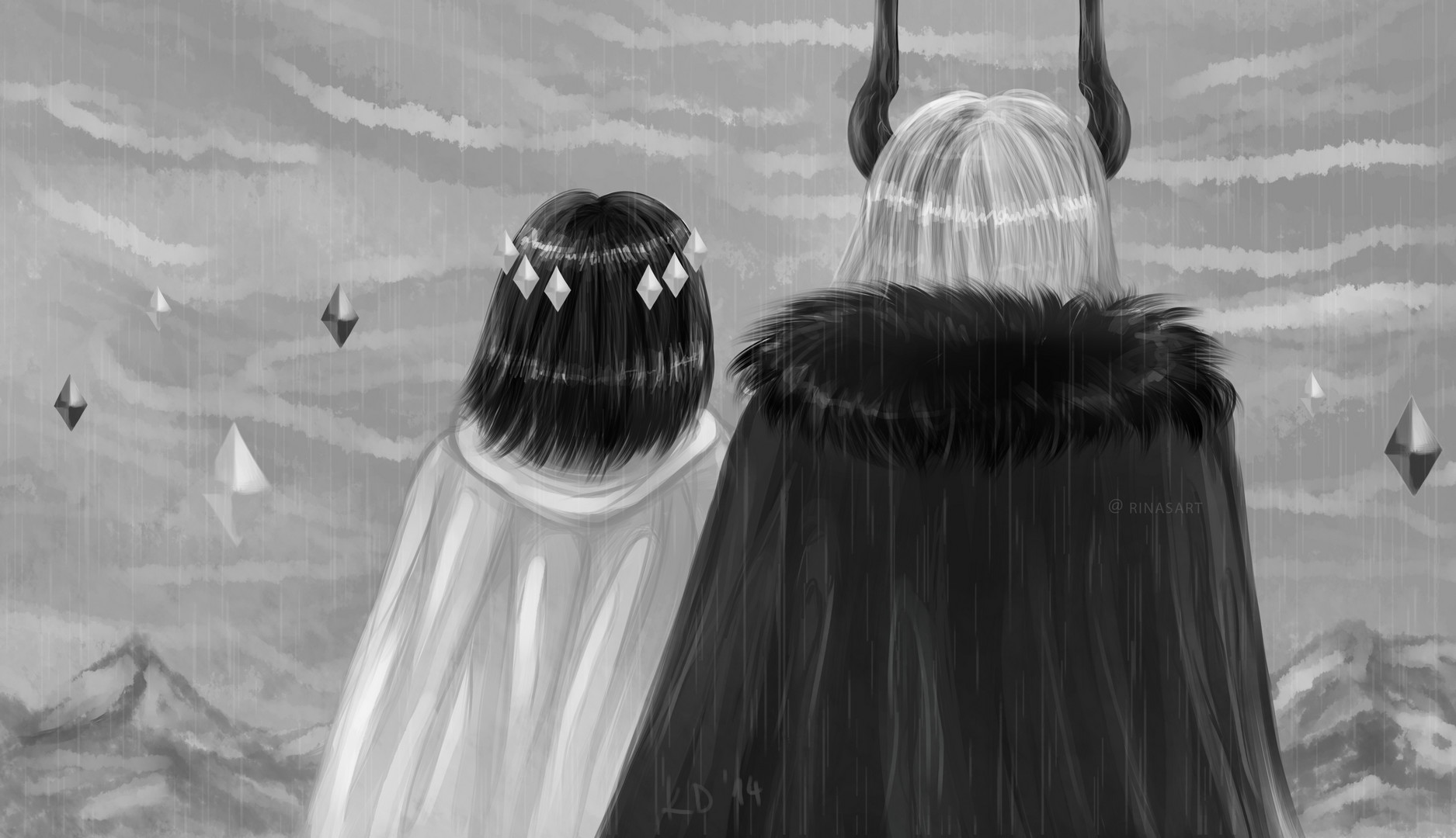 Artstation Etihw And Kcalb The Gray Garden Gif Version