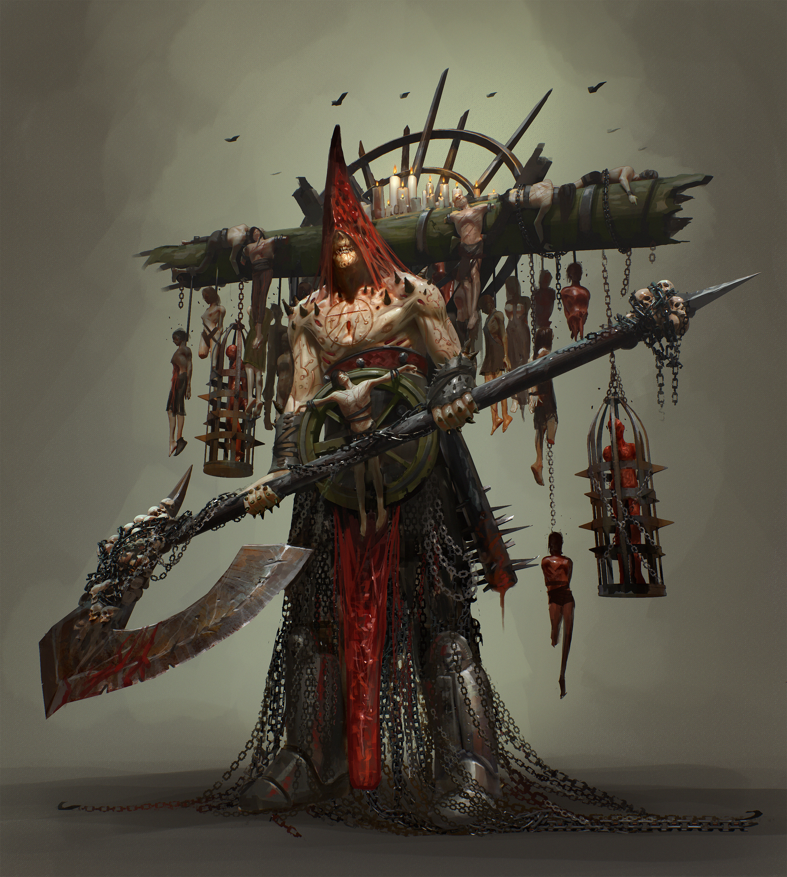 Undead Executioner & Weapons Art - Dark Souls II Art Gallery